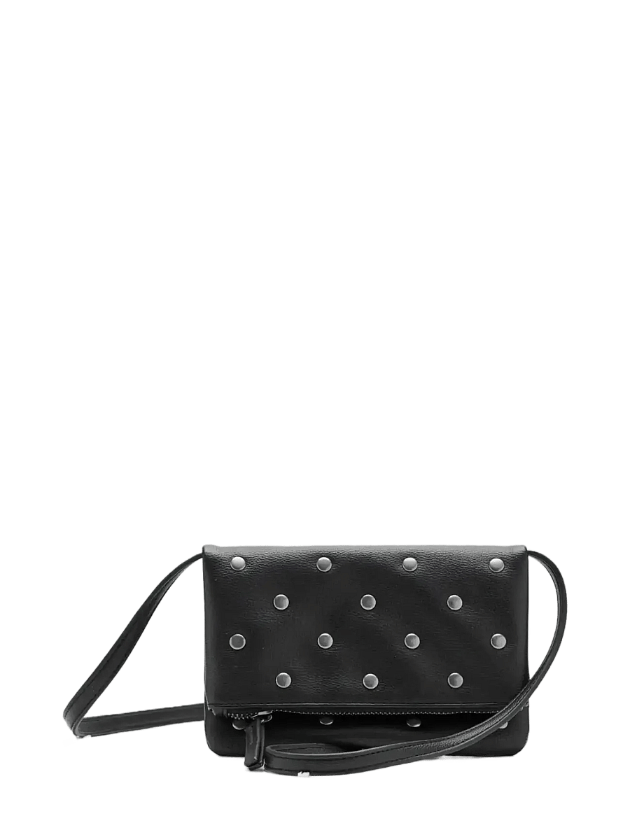 Mango - Mini studded bag - schultertaschen - black - 0