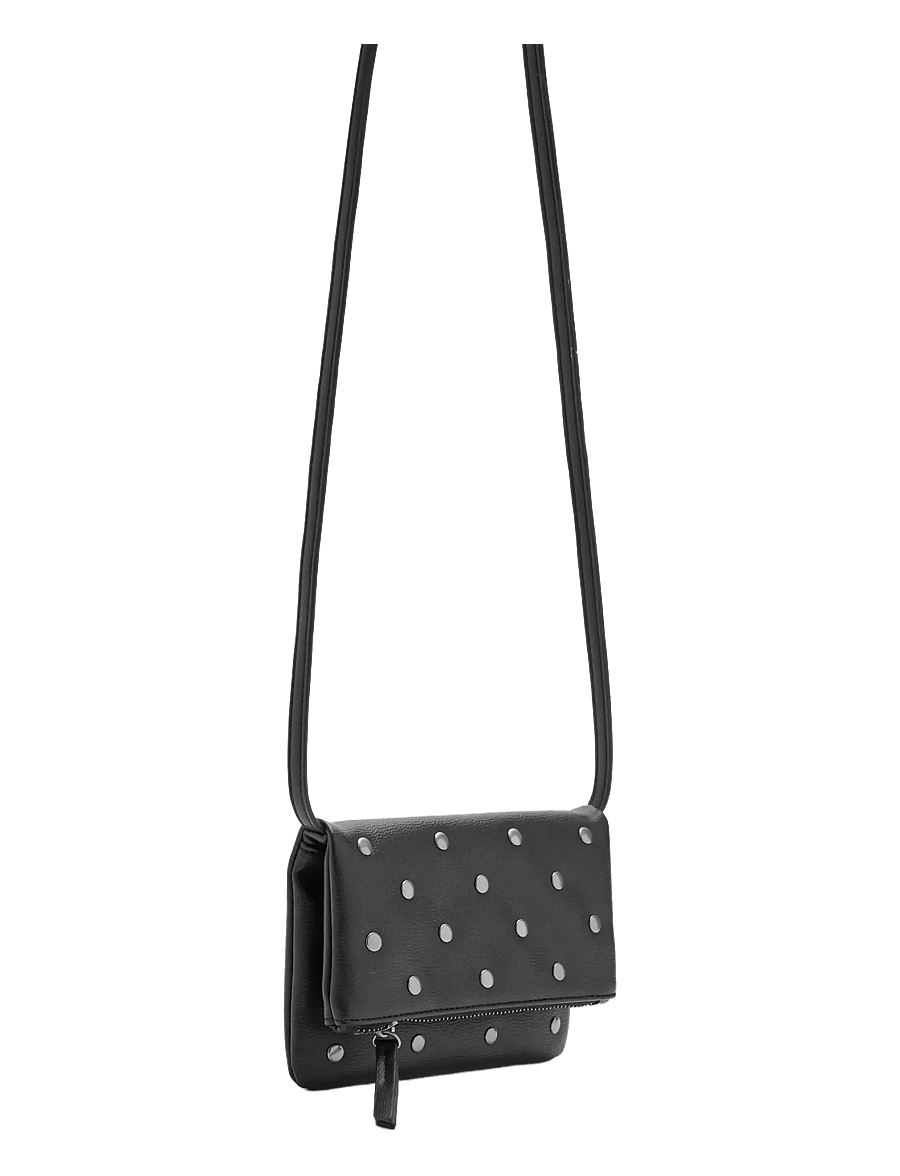 Mango - Mini studded bag - schultertaschen - black - 1