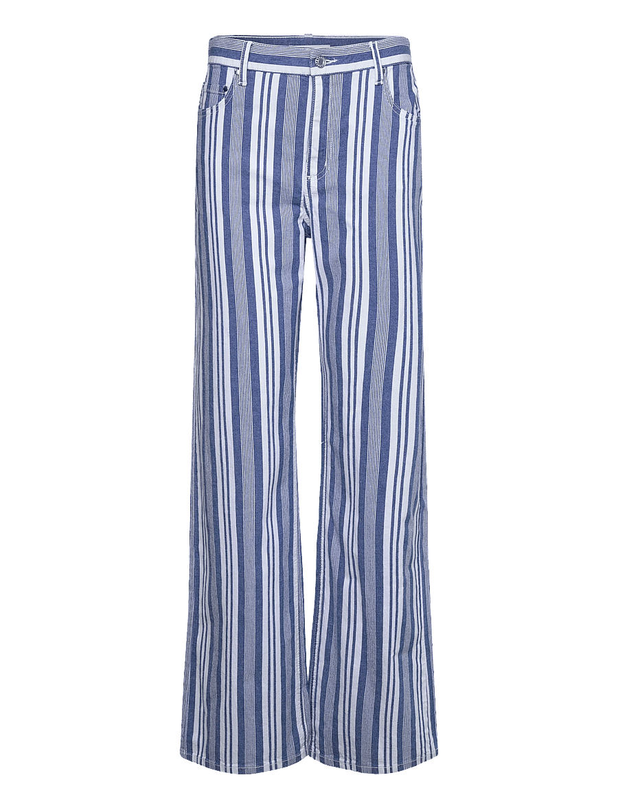 Mango - Straight striped jeans - gerade jeans - medium blue - 1