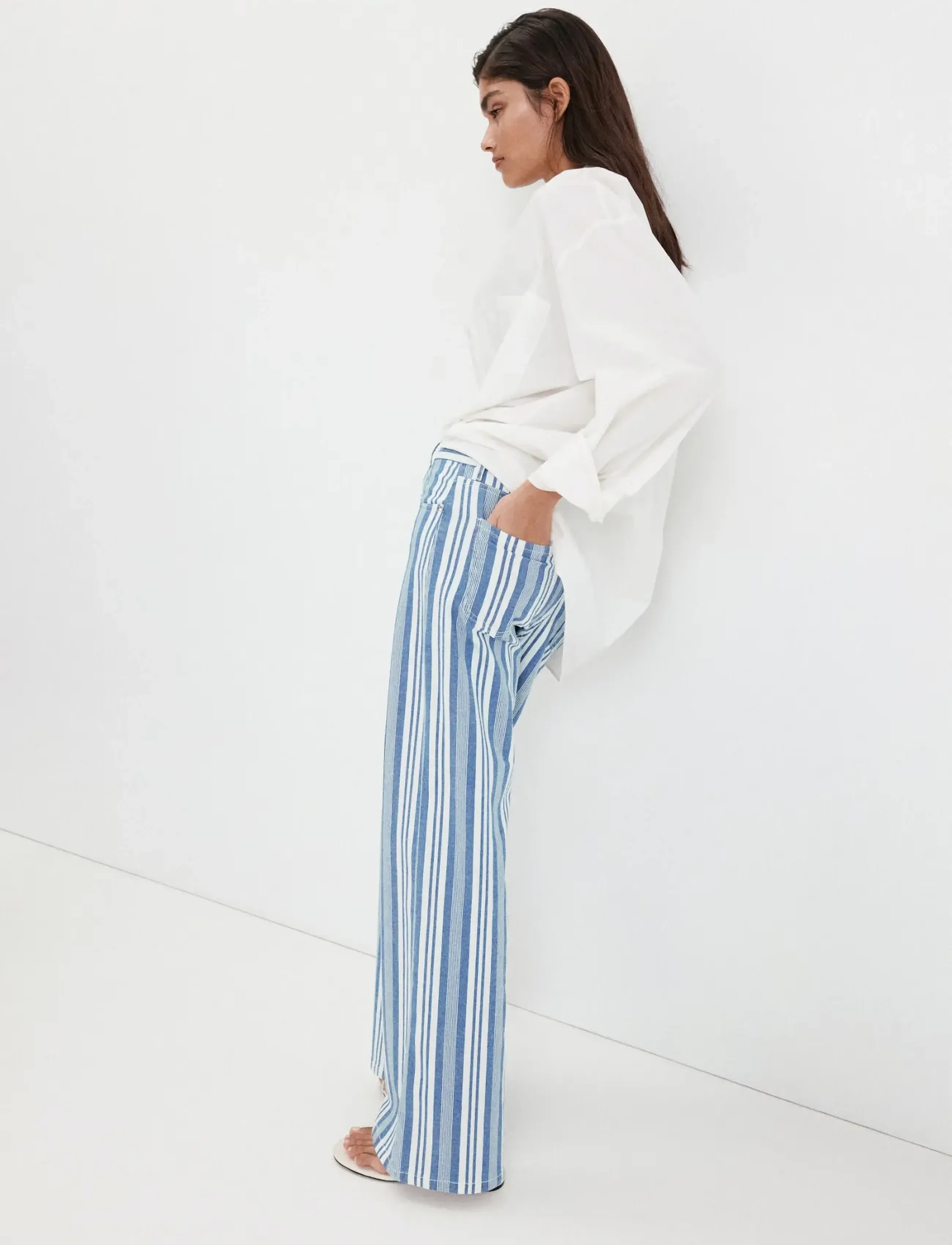 Mango - Straight striped jeans - gerade jeans - medium blue - 3