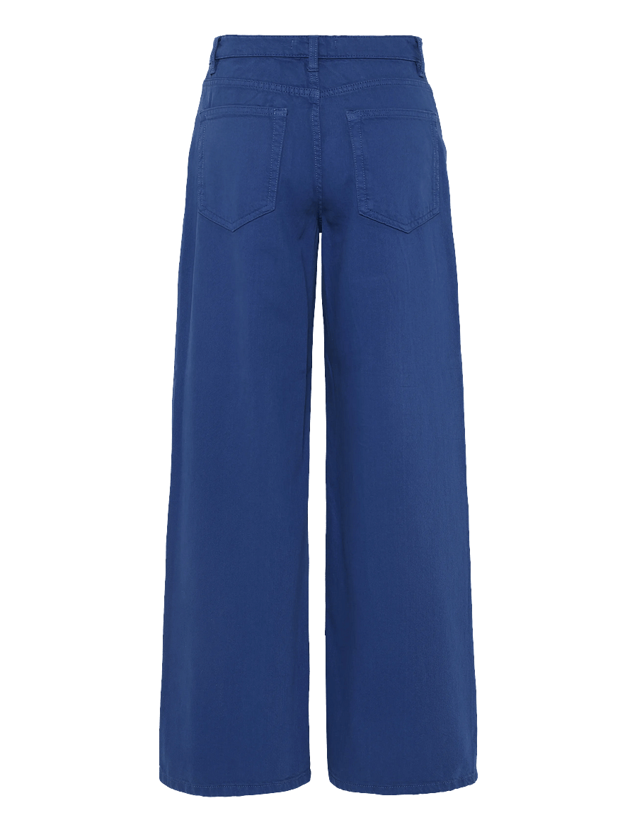 Mango - Low-rise wideleg jeans - medium blue - 1