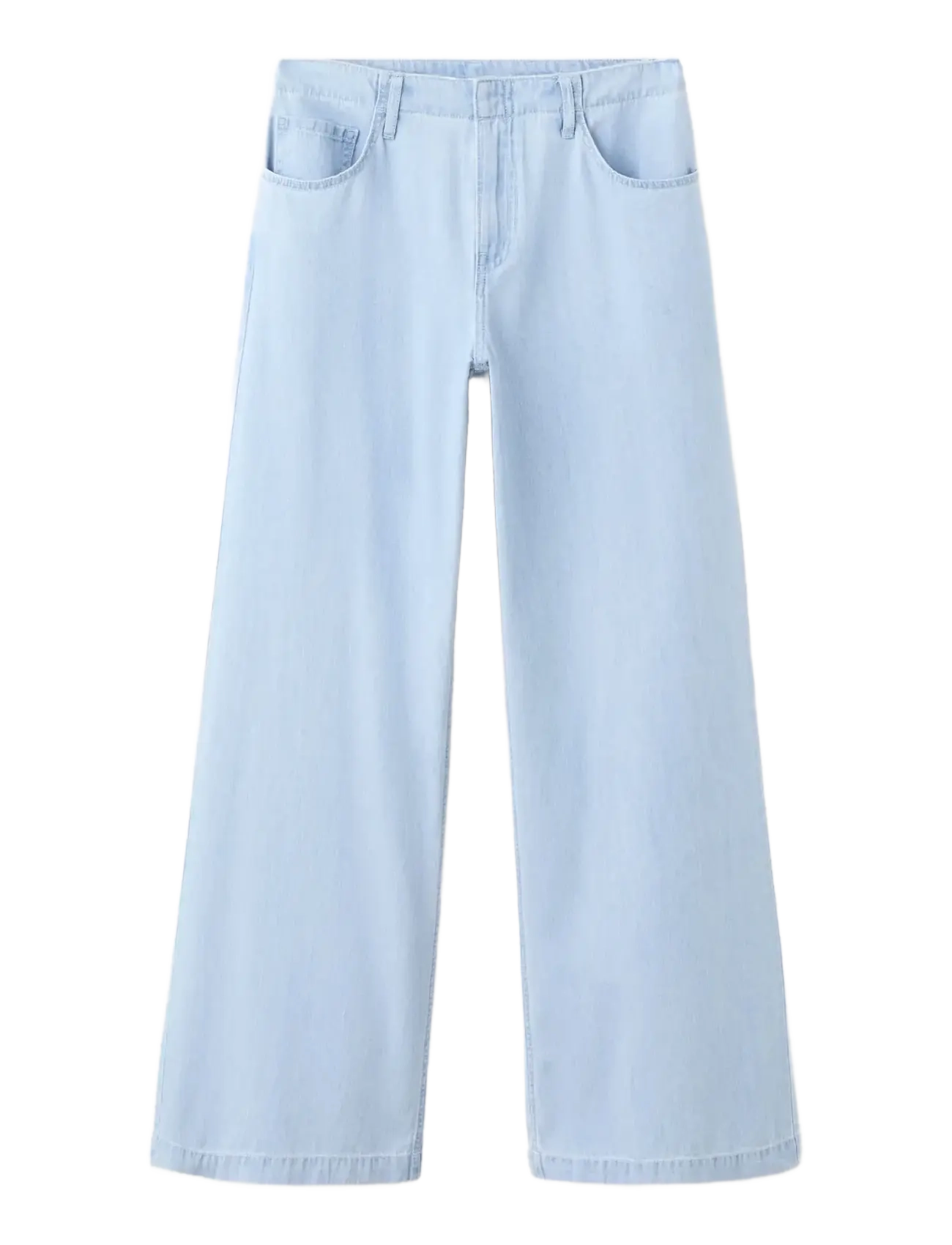 Mango Wide Leg Mid-Rise Jeans, Kvinder, Jeans Med Vide Ben Og Mellemhøj Talje, Blå, Str: 36