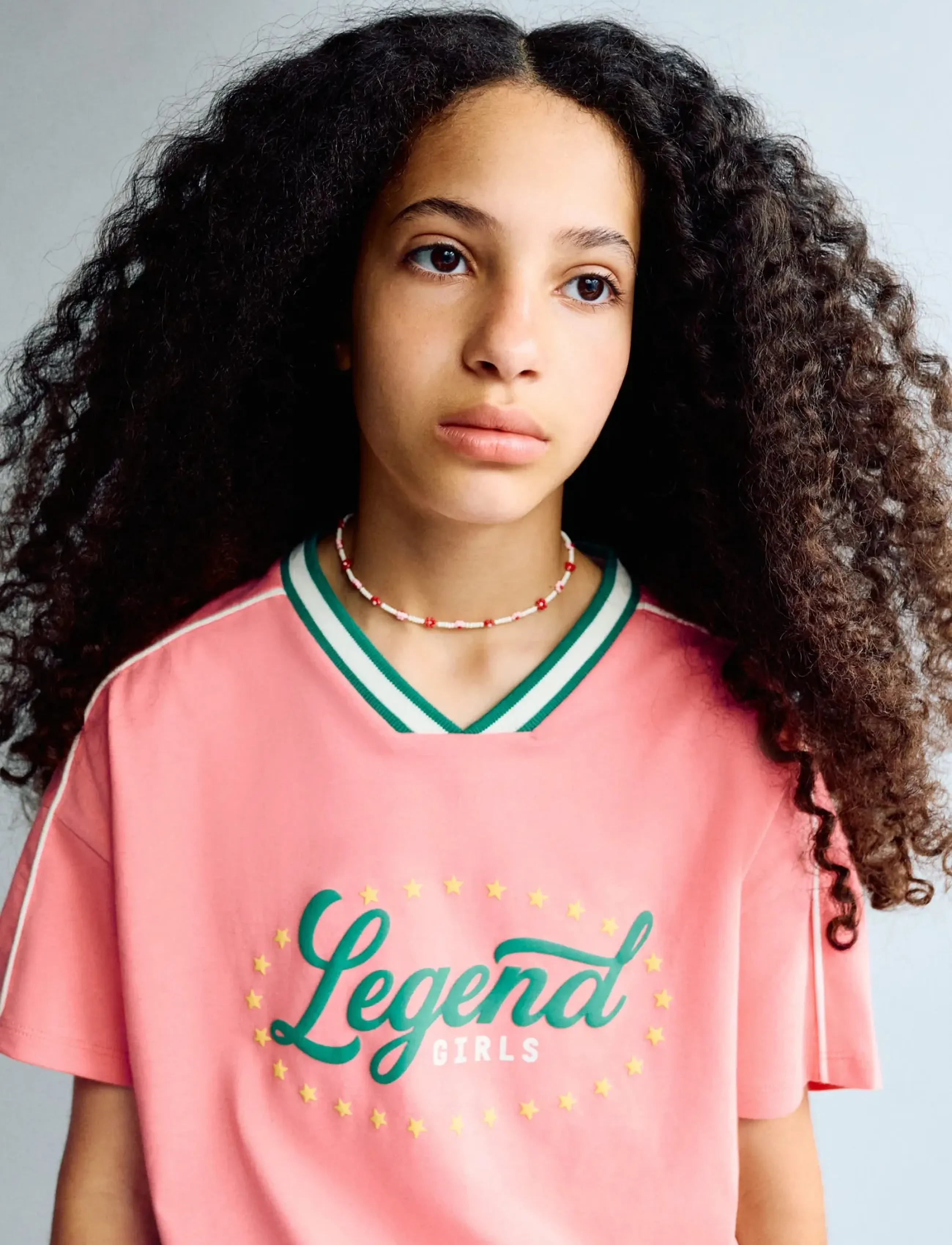 Mango Mexico Football T-Shirt, Børn, Grafisk Fodbold T-shirt, Pink, Str: 152