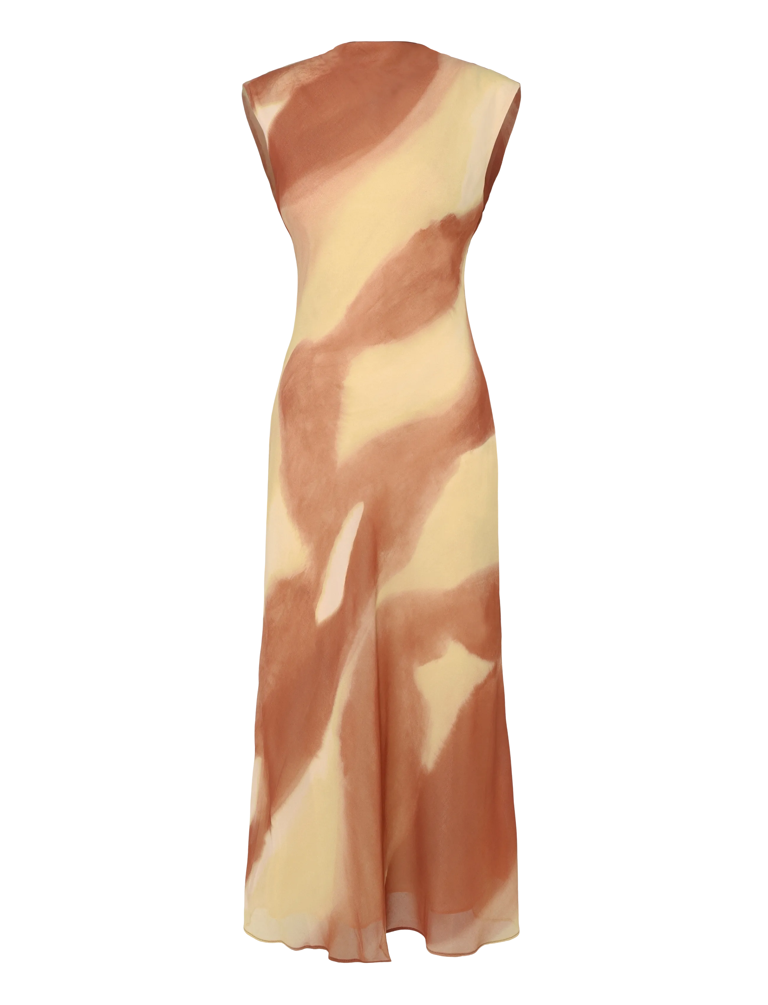 MANGO A-Line Printed Kleid Gelb - XS - Damen