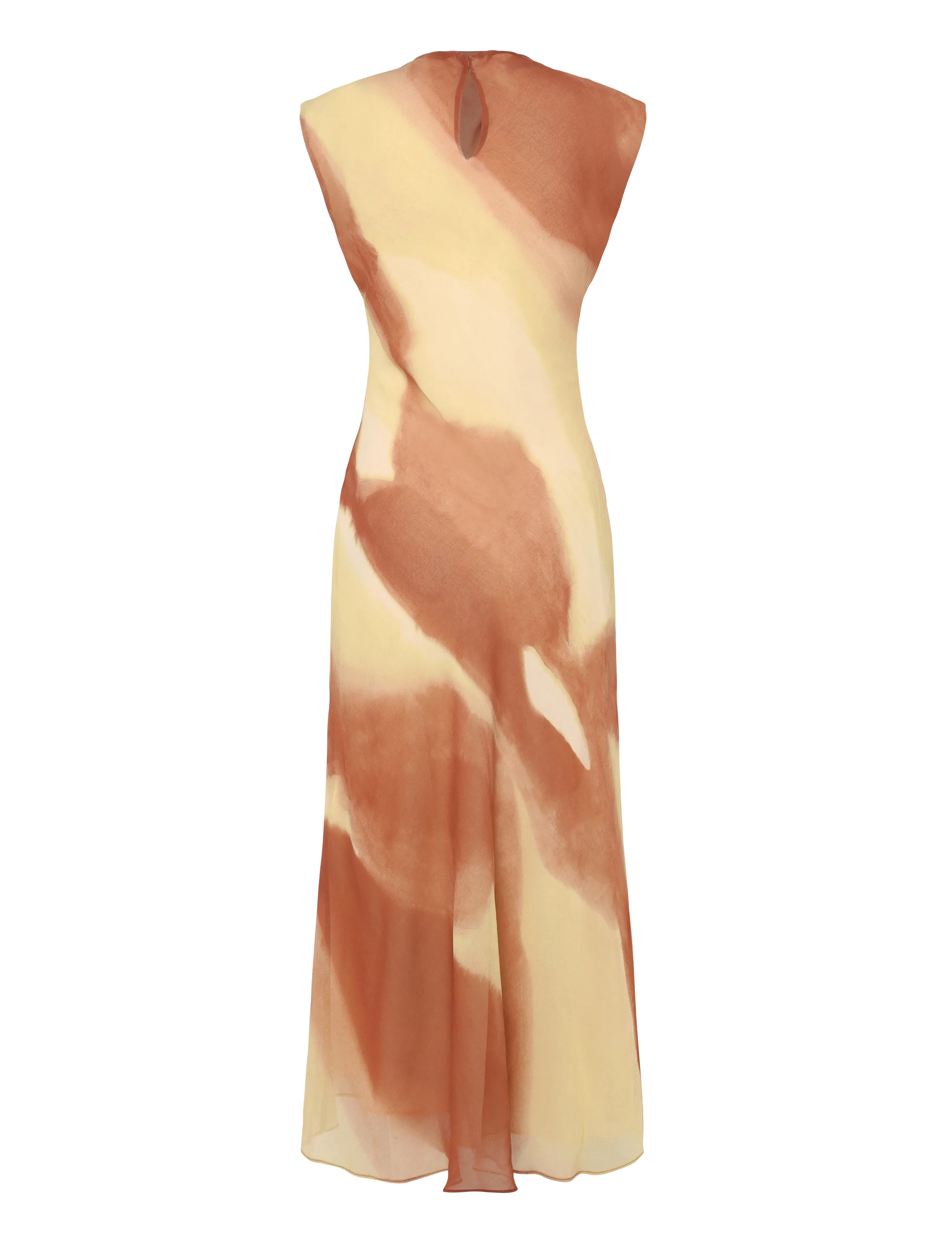 Mango - A-line printed dress - iltapuvut - yellow - 2