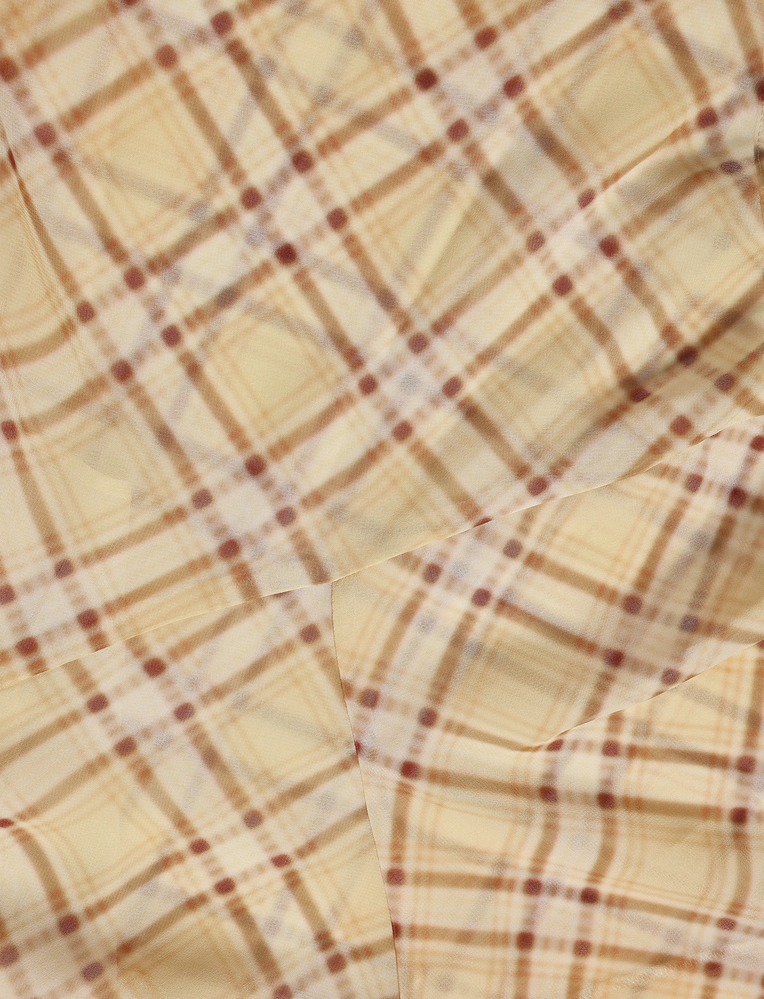 Mango - Check asymmetrical dress - sommerkjoler - yellow - 5