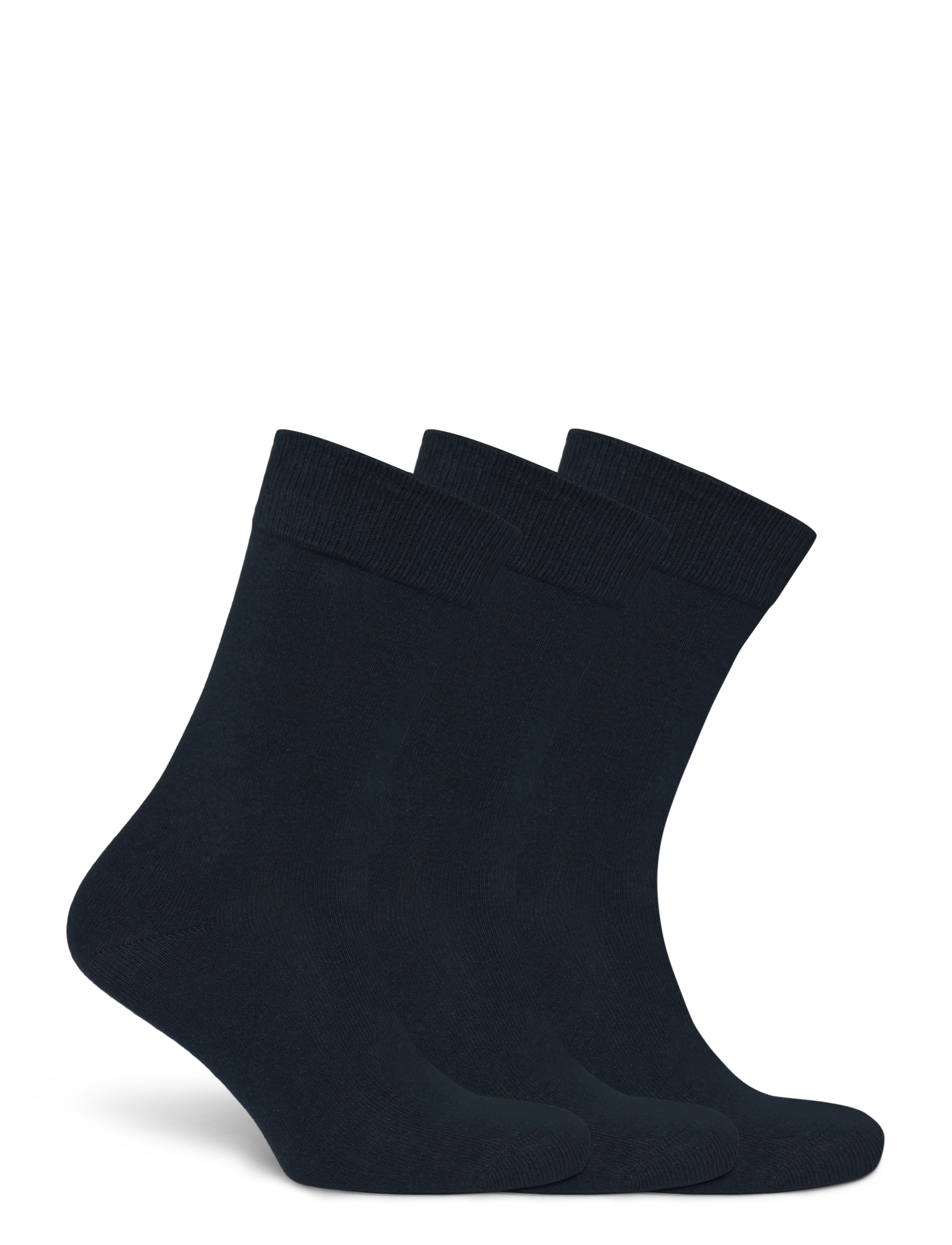 Mango - 3-pack long cotton socks - navy - 1