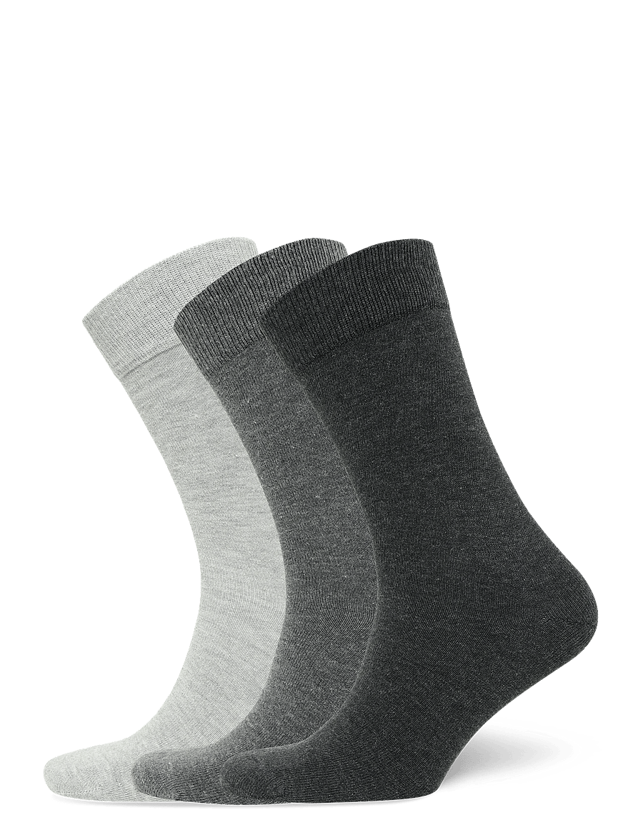 Mango - 3-pack long cotton socks - sokker - grey - 0