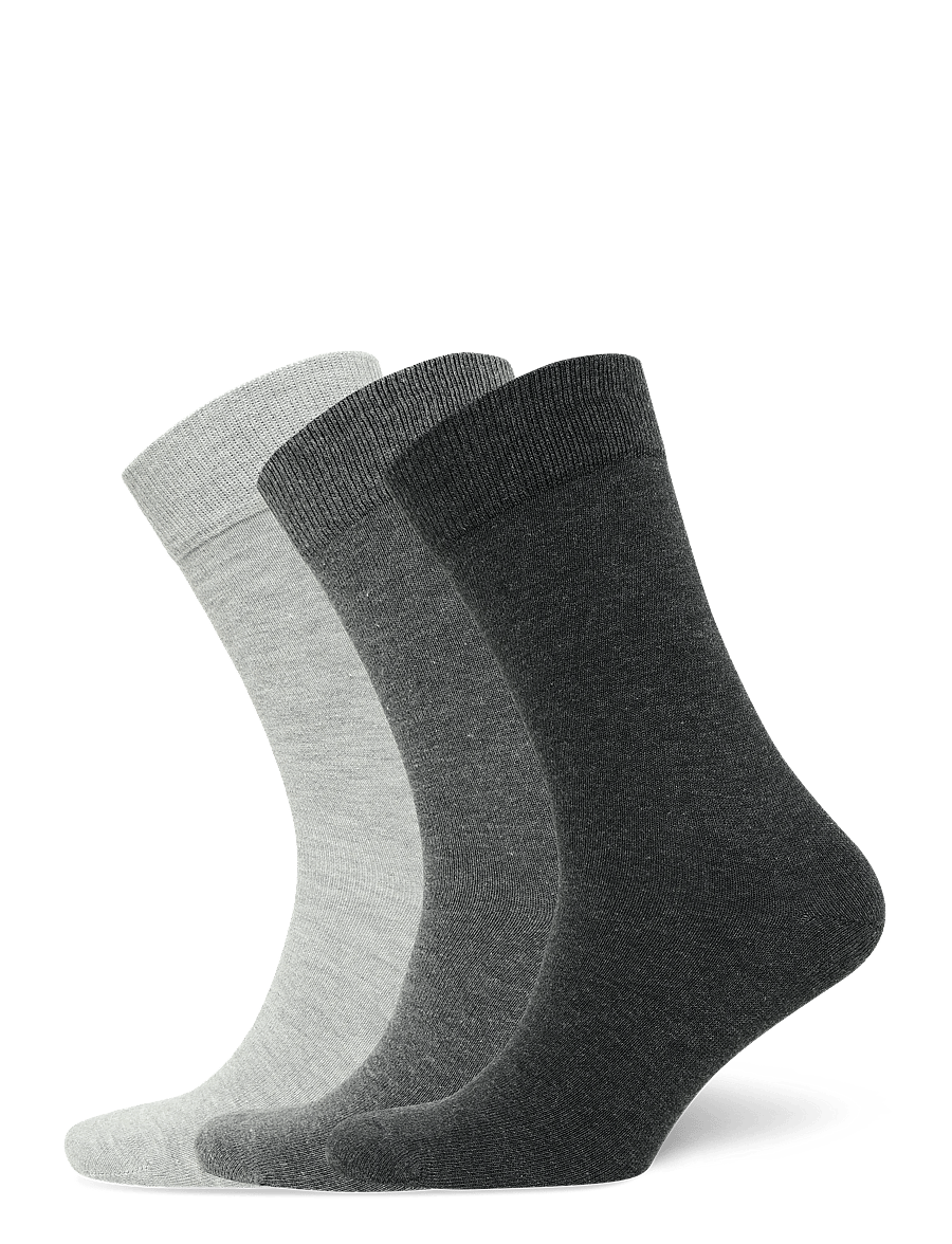 Mango - 3-pack long cotton socks - vanliga strumpor - grey - 0