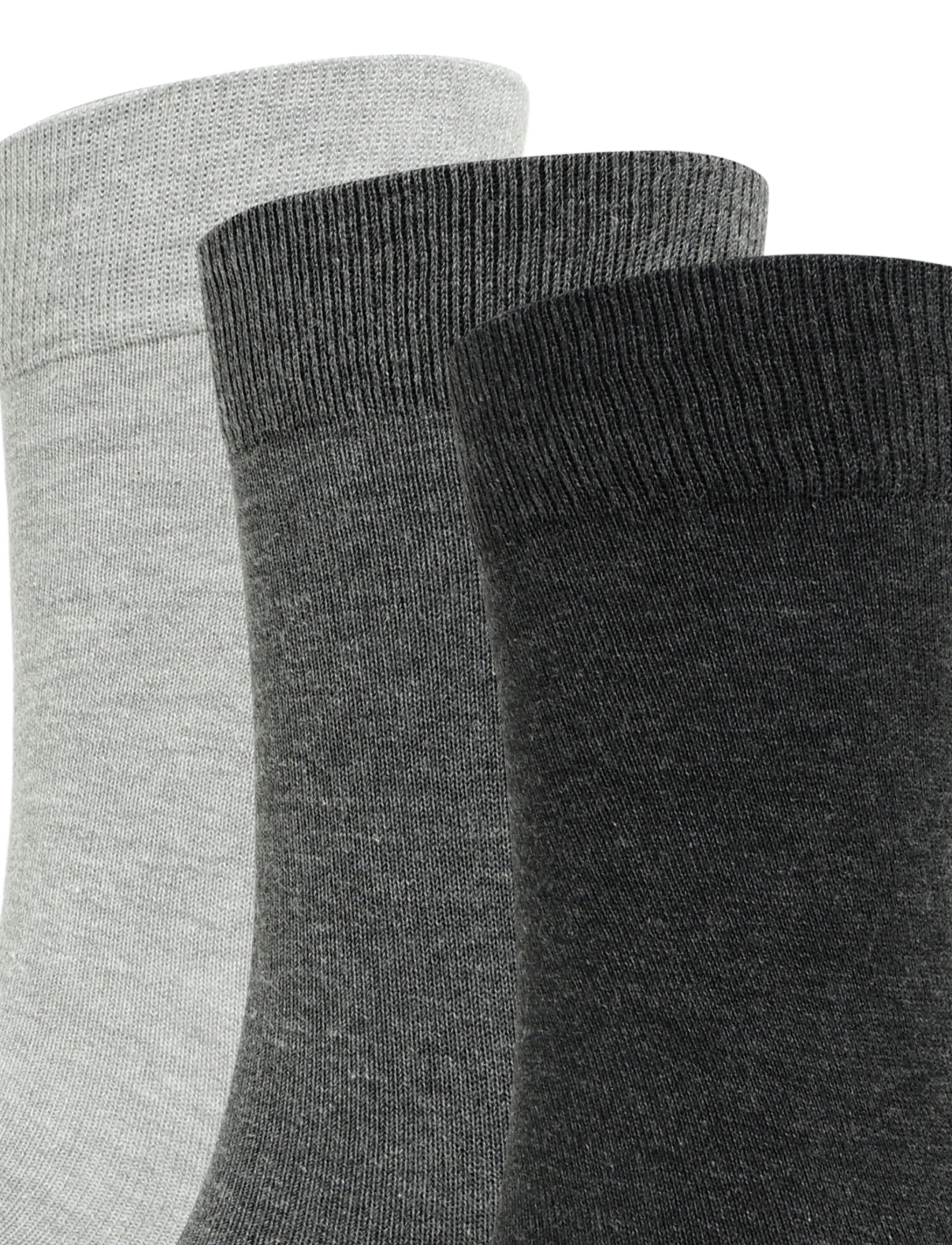 Mango - 3-pack long cotton socks - laveste priser - grey - 2