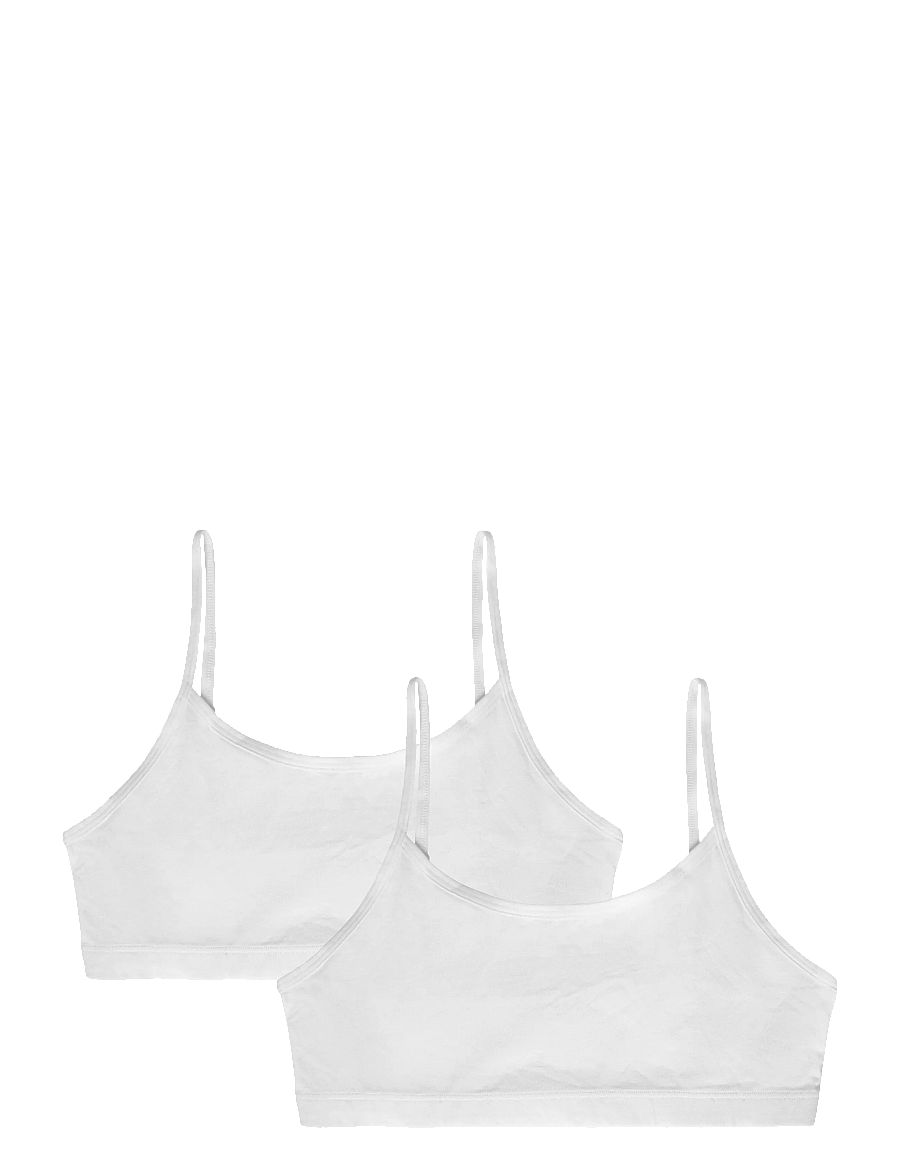 Mango - Pack of 2 cotton bras - overdele - natural white - 0