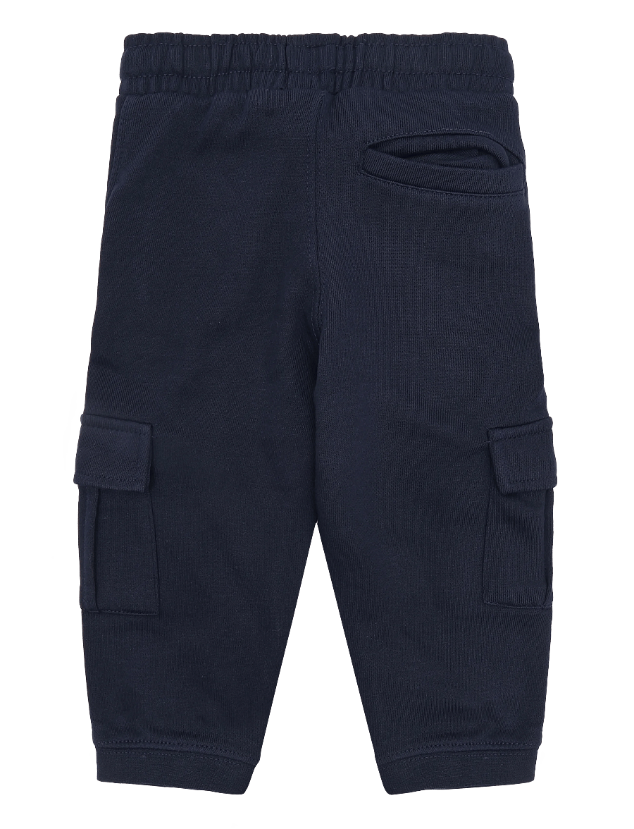 Mango - Cotton cargo trousers - cargobyxor - navy - 1
