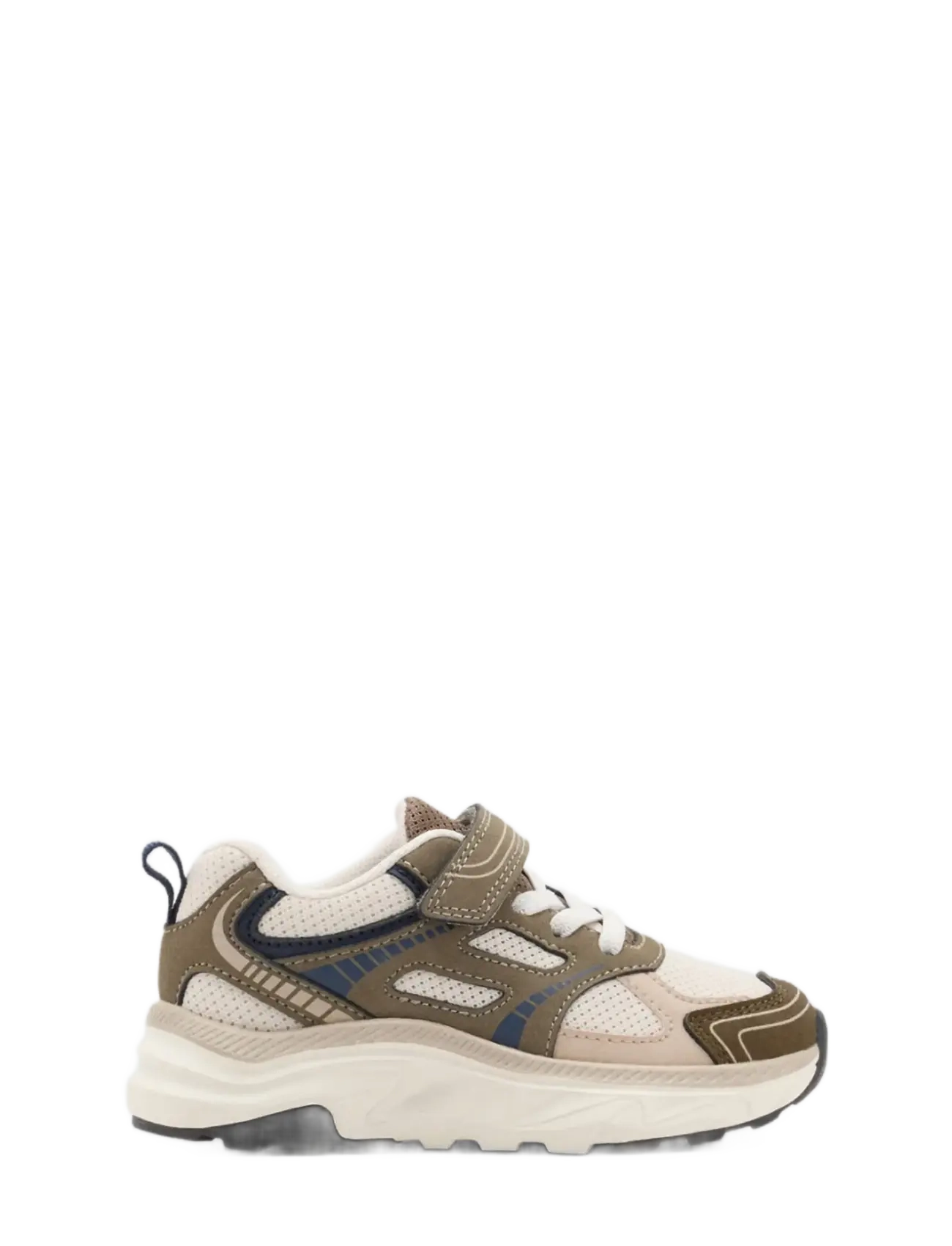 Mango Velcro fastening mixed sneakers - Lave sneakers - BEIGE - KHAKI / khaki/green