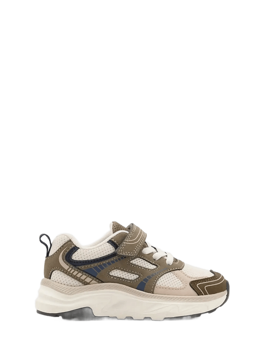 Mango - Velcro fastening mixed sneakers - løbesko - beige - khaki - 0