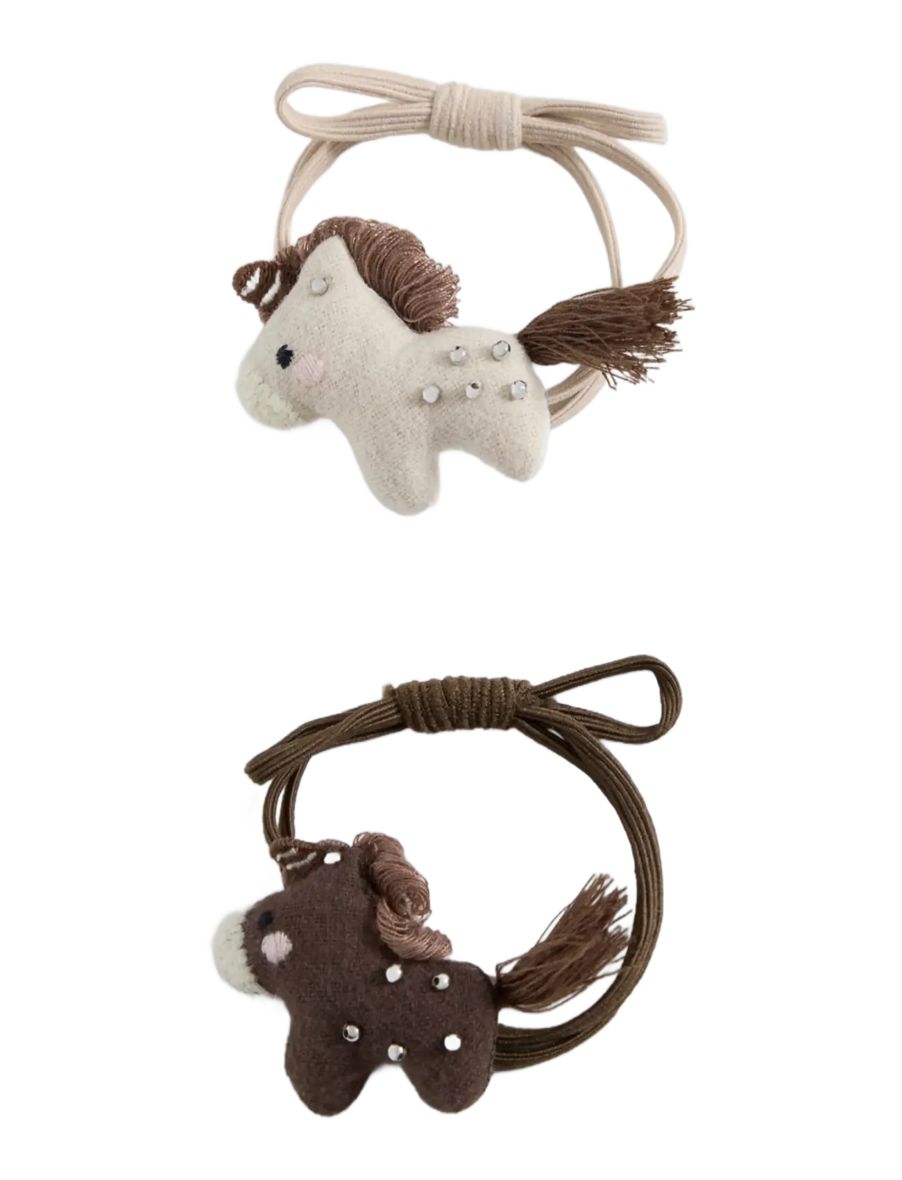 Mango Pack Of 2 Hair Bobbles, One Size, Beige, Hårtilbehør > Scrunchies & Hair Ties, Børn