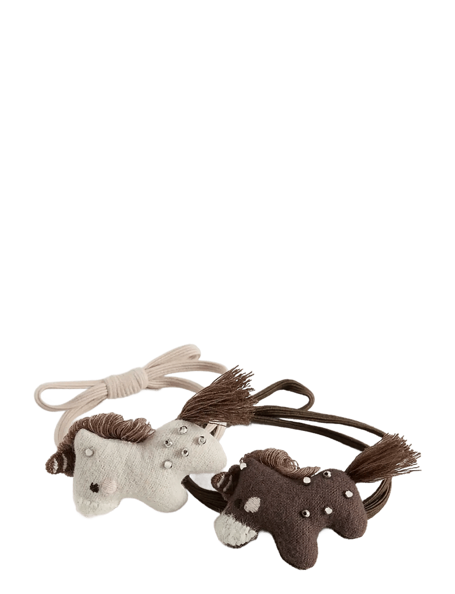 Mango - Pack of 2 hair bobbles - hårbånd og hårsnore - lt pastel brown - 1