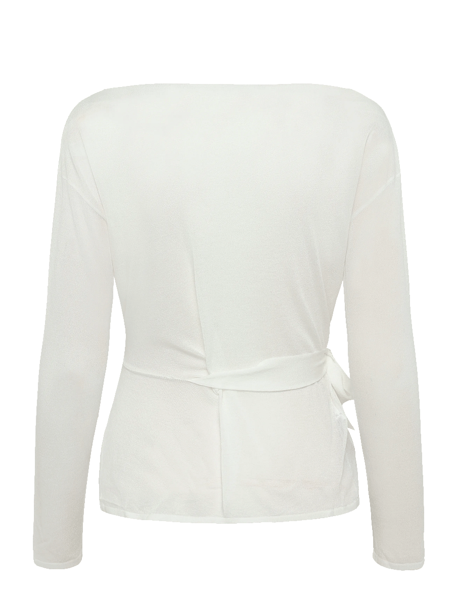 Mango - Fine knit bow jumper - stickade tröjor - natural white - 2