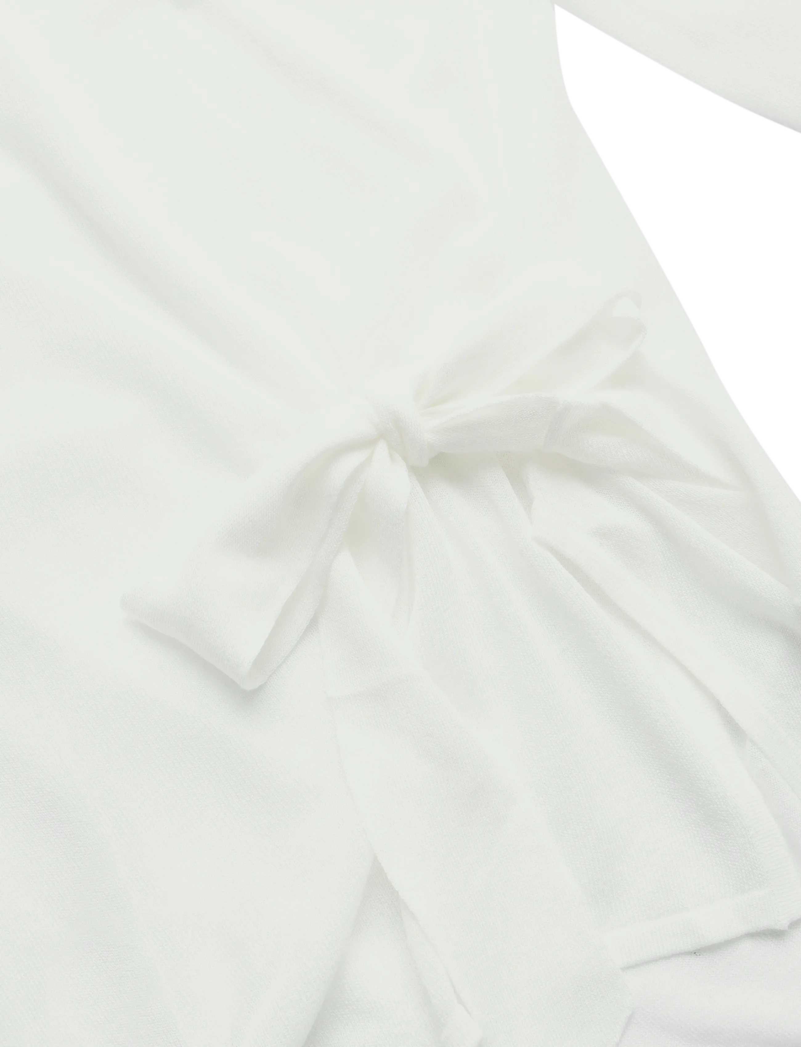 Mango - Fine knit bow jumper - stickade tröjor - natural white - 5