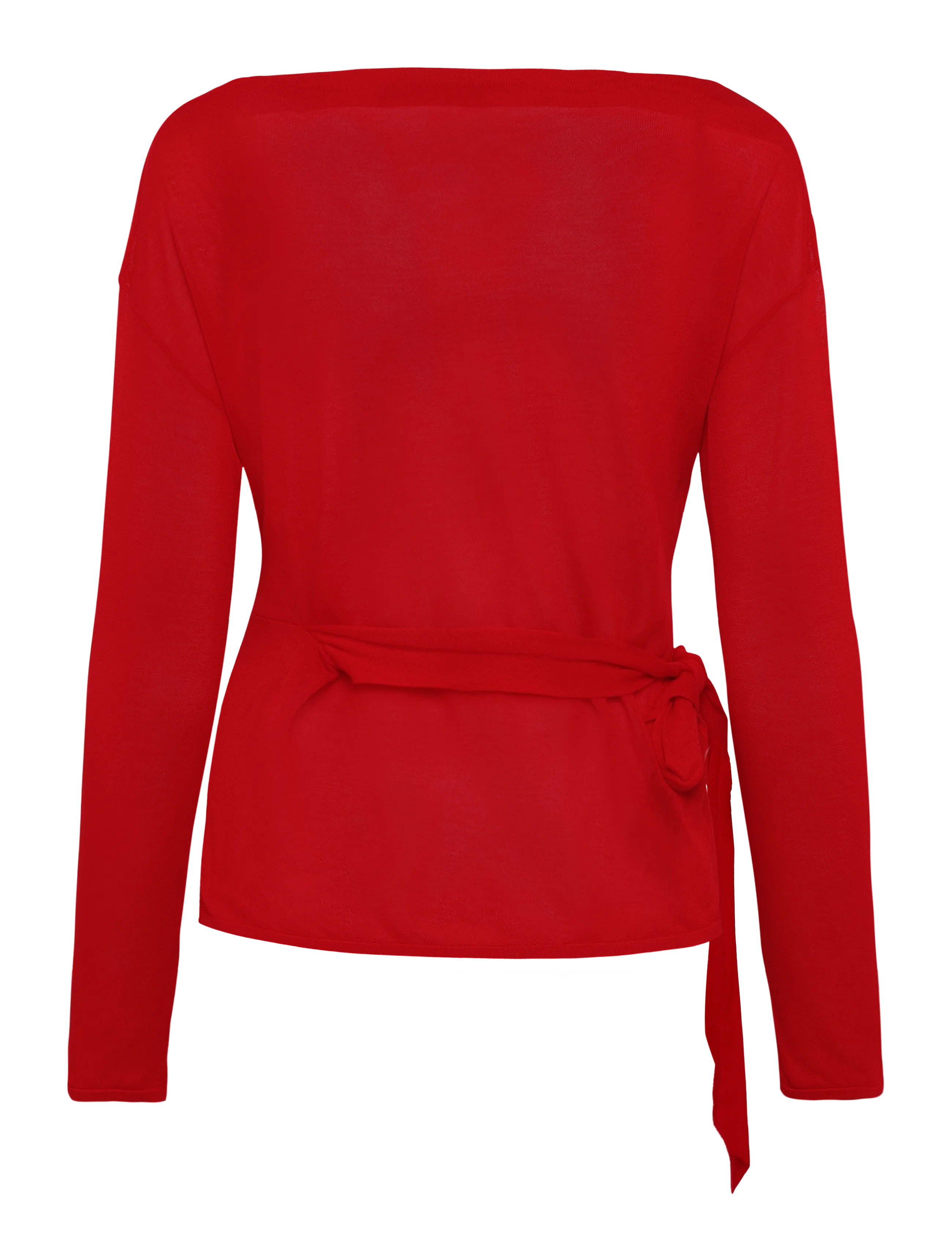 Mango - Fine knit bow jumper - striktrøjer - red - 1