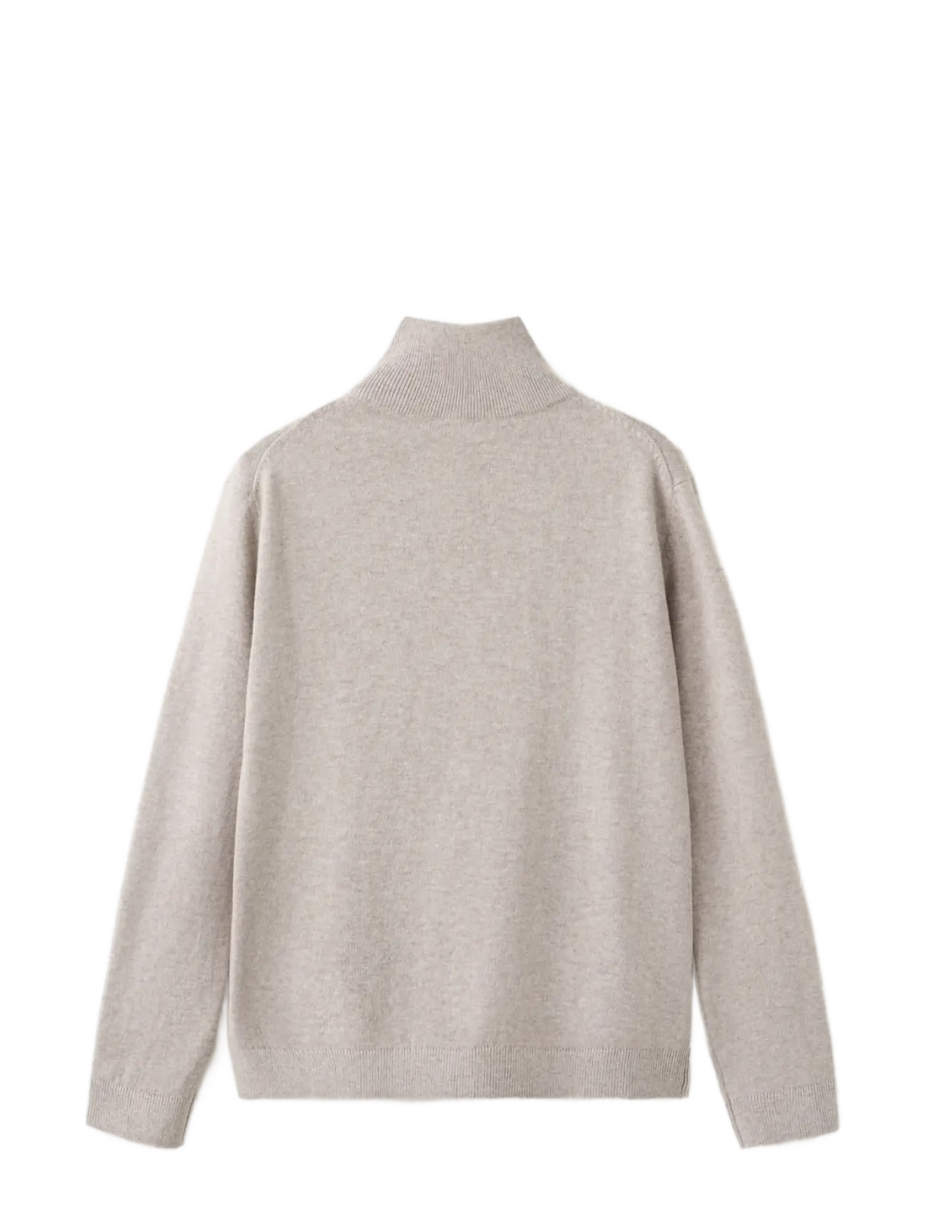 Mango - Knitted sweater with perkins neck - medium brown - 1