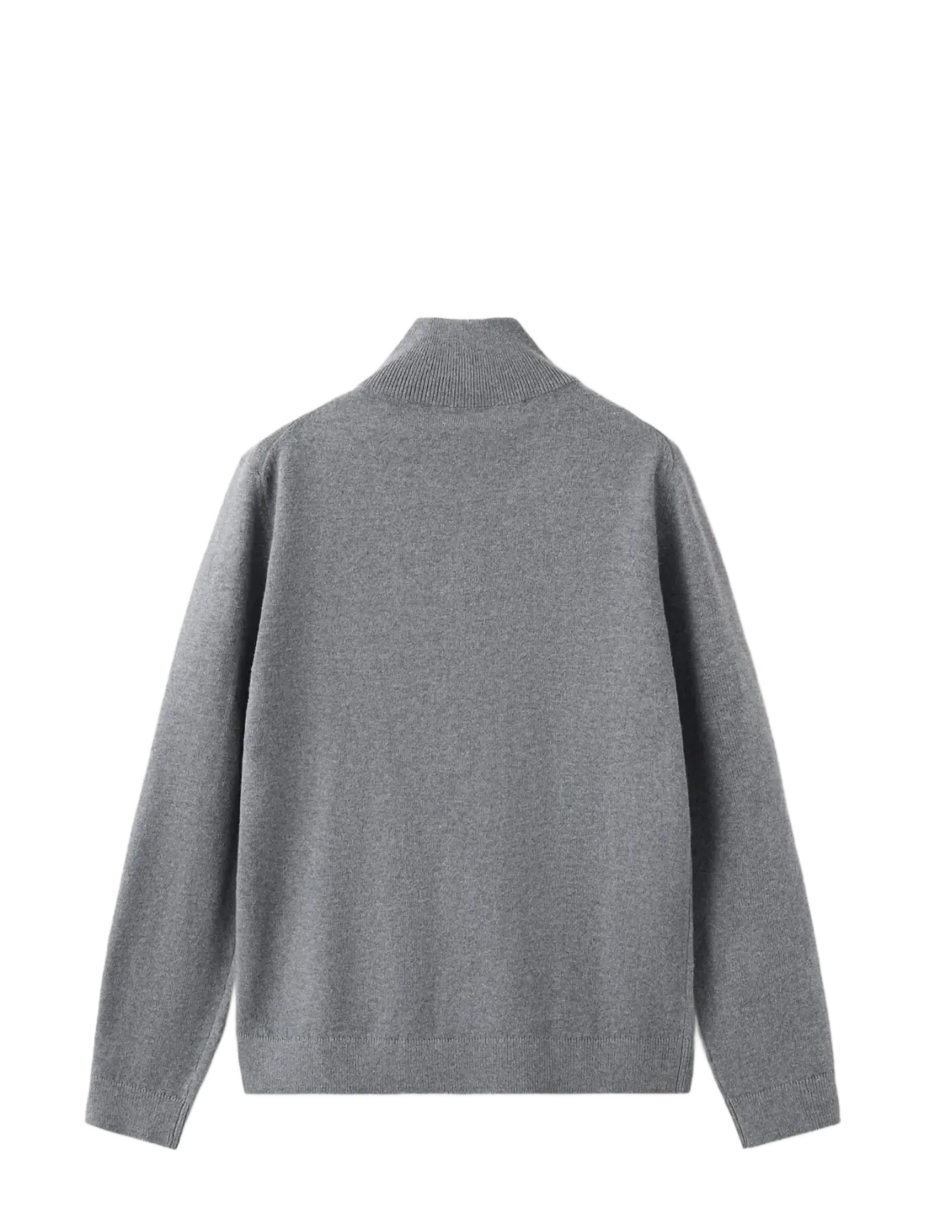 Mango - Knitted sweater with perkins neck - medium grey - 1