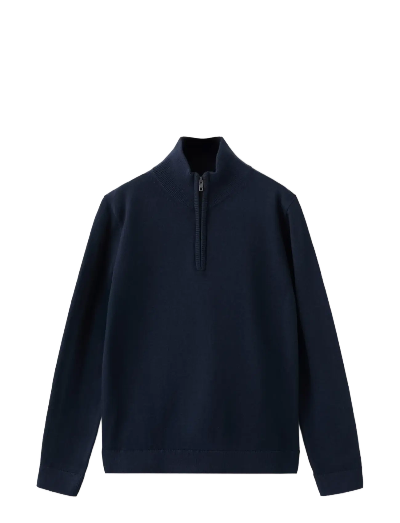 Mango Knitted sweater with perkins neck - Stickat - NAVY / navy