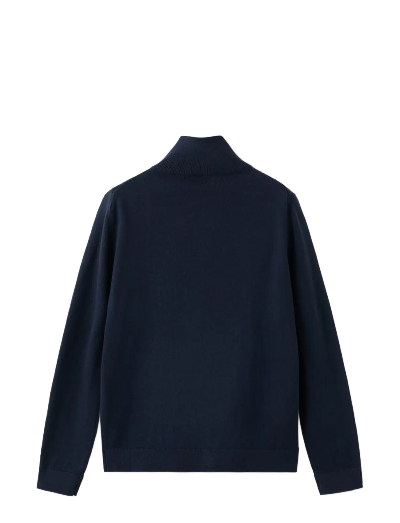 Mango - Knitted sweater with perkins neck - stickade tröjor - navy - 1