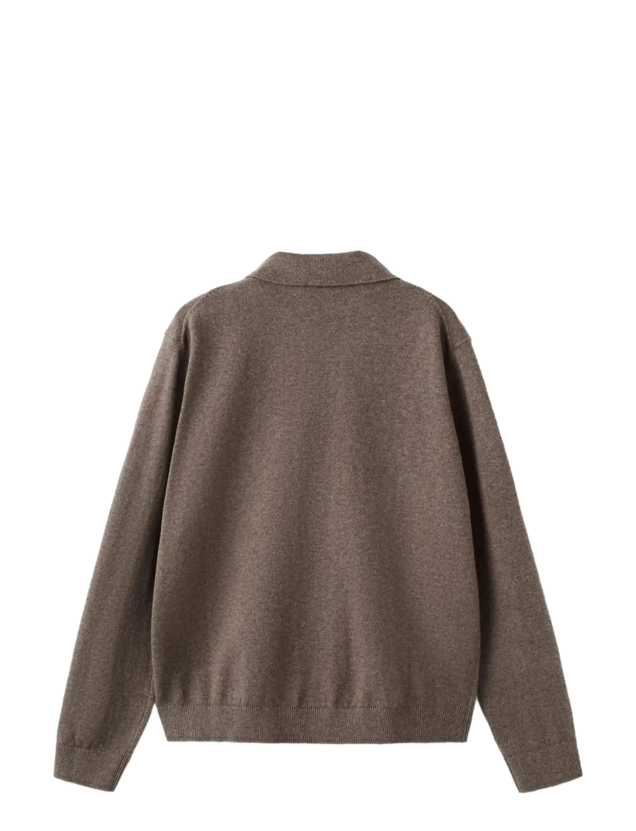 Mango - Knitted polo-neck sweater - brown - 1