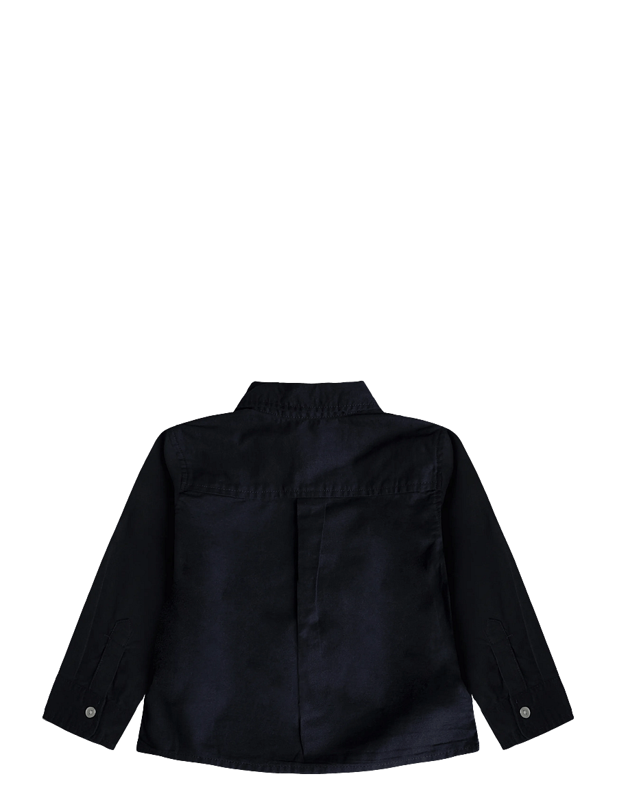Mango - Cotton denim shirt - langærmede skjorter - navy - 1