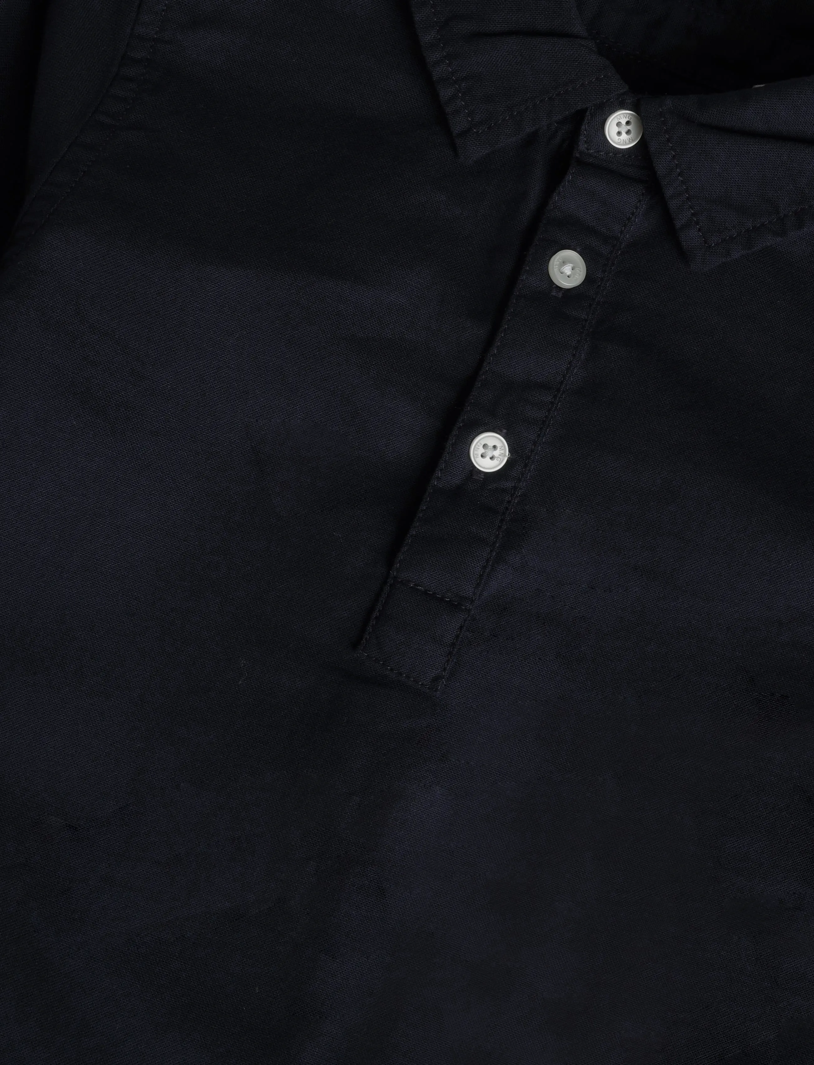 Mango - Cotton denim shirt - langærmede skjorter - navy - 2