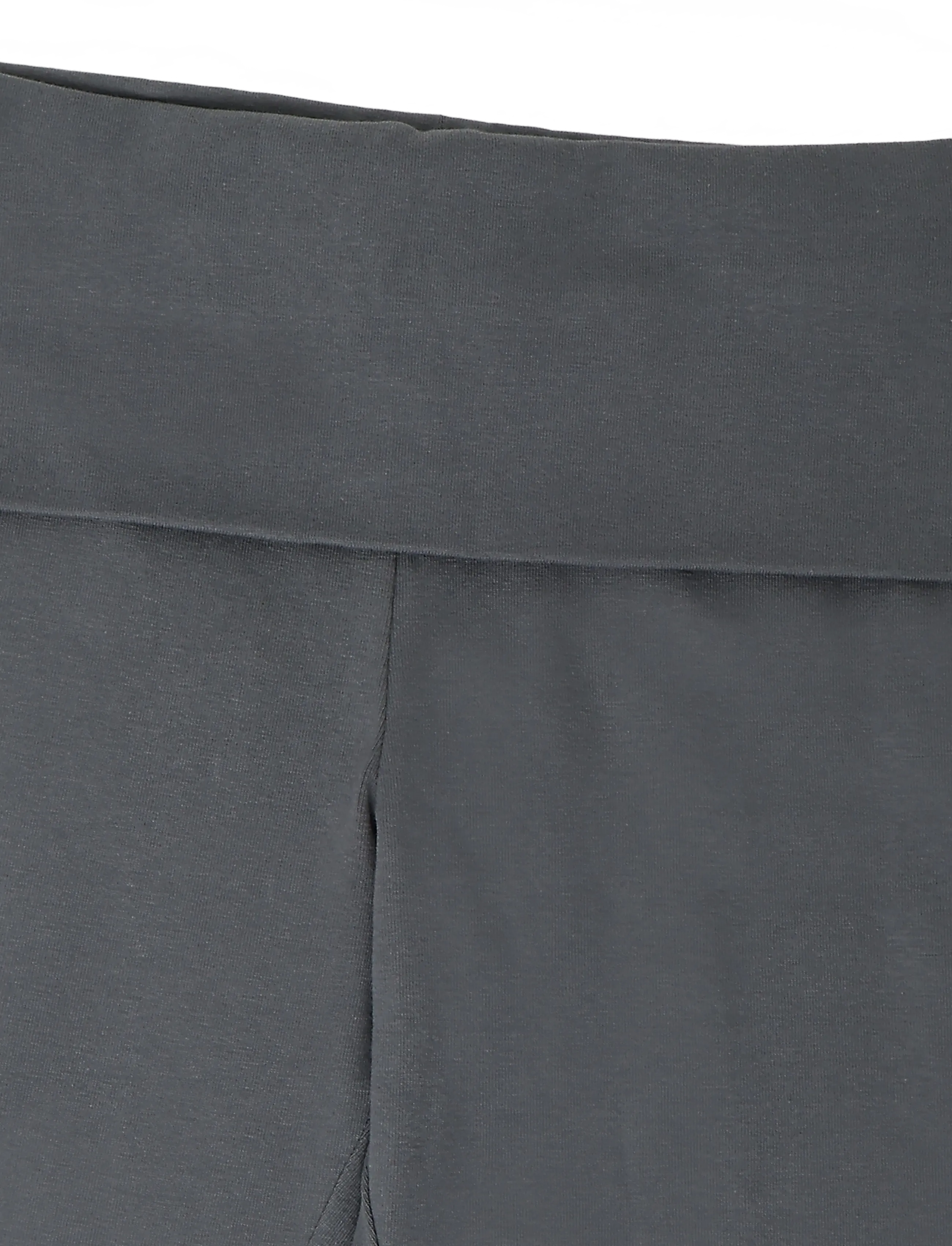 Mango - Cotton roll-over waistband leggings - leggings - charcoal - 2