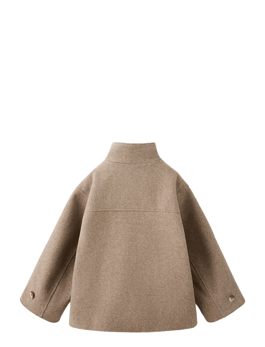 Mango - Funnel neck wool coat - frakker - medium brown - 2