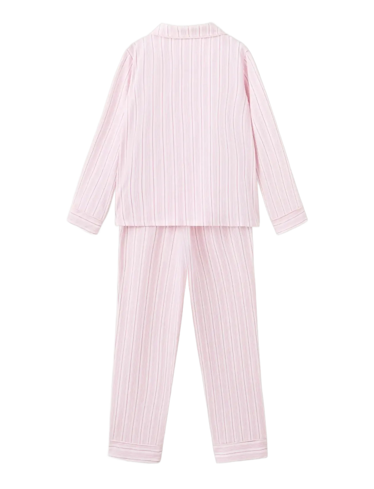 Mango - Full cotton striped pyjamas - pink - 1