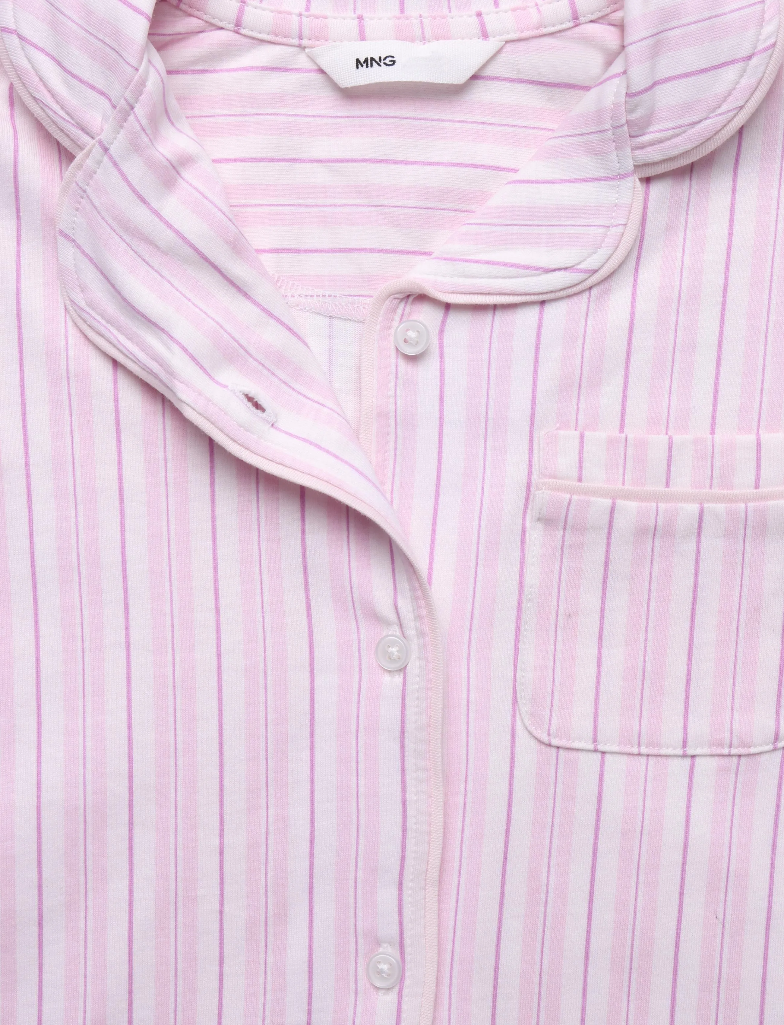 Mango - Full cotton striped pyjamas - pyjamassæt - pink - 3
