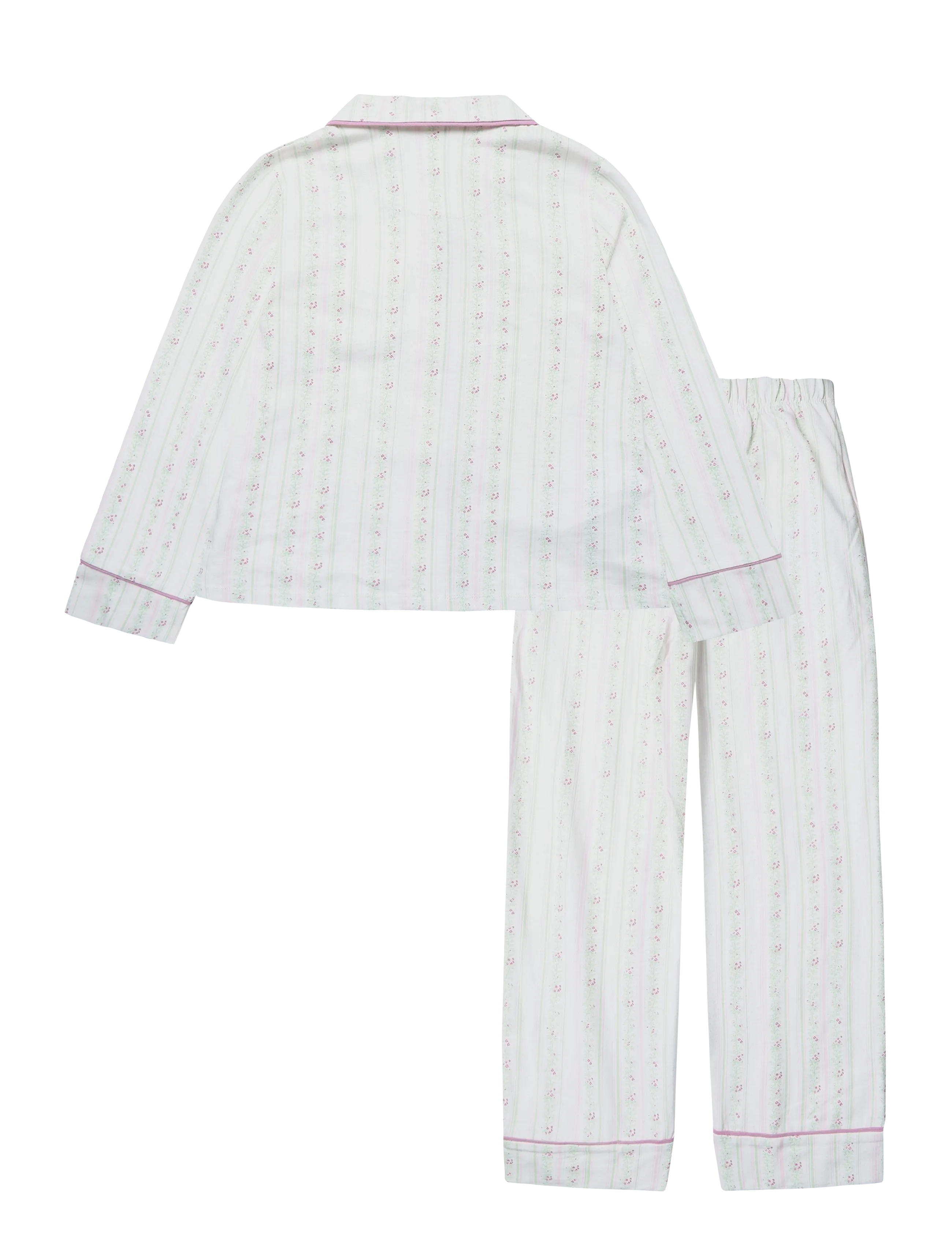 Mango - Floral-print pyjama set - pyjamassæt - natural white - 1
