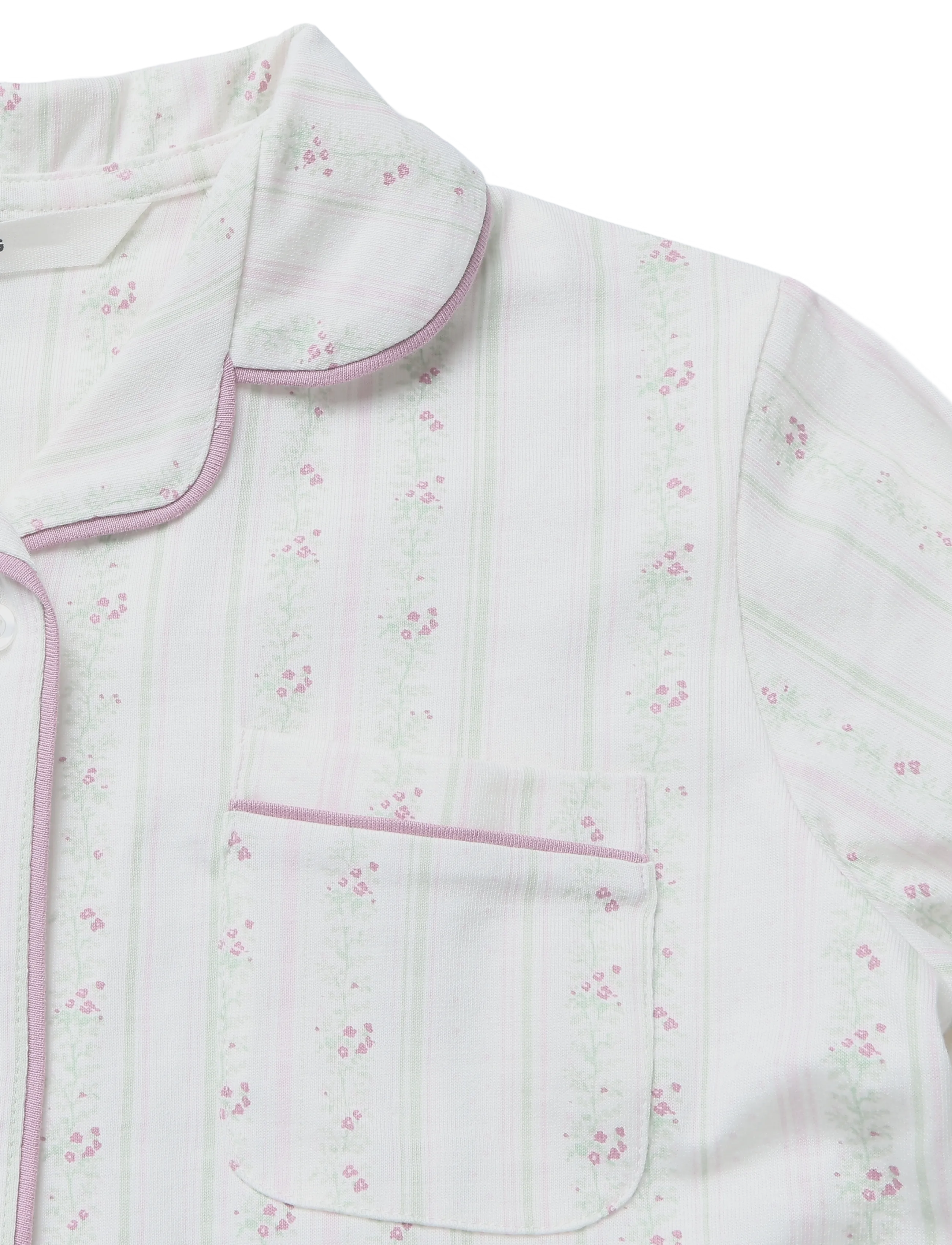 Mango - Floral-print pyjama set - pyjamassæt - natural white - 4