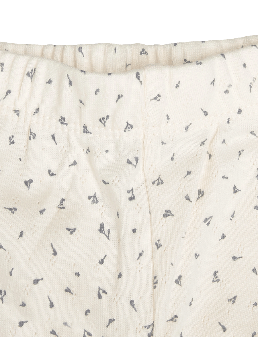 Mango - 100% cotton floral full pyjamas set - pyjamassæt - light beige - 3