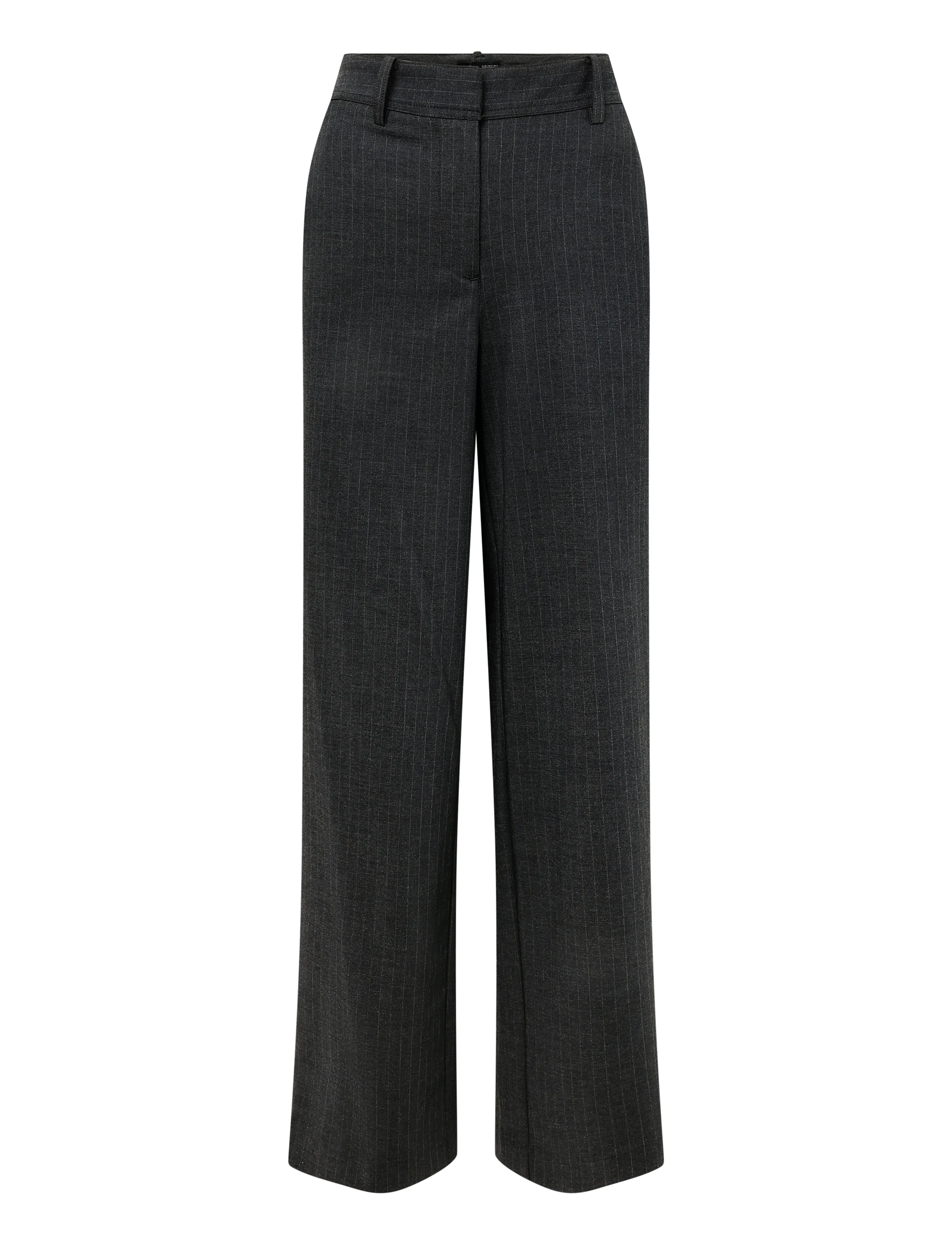 Mango - Adjustable-hem pinstripe trousers - kostymbyxor - grey - 1
