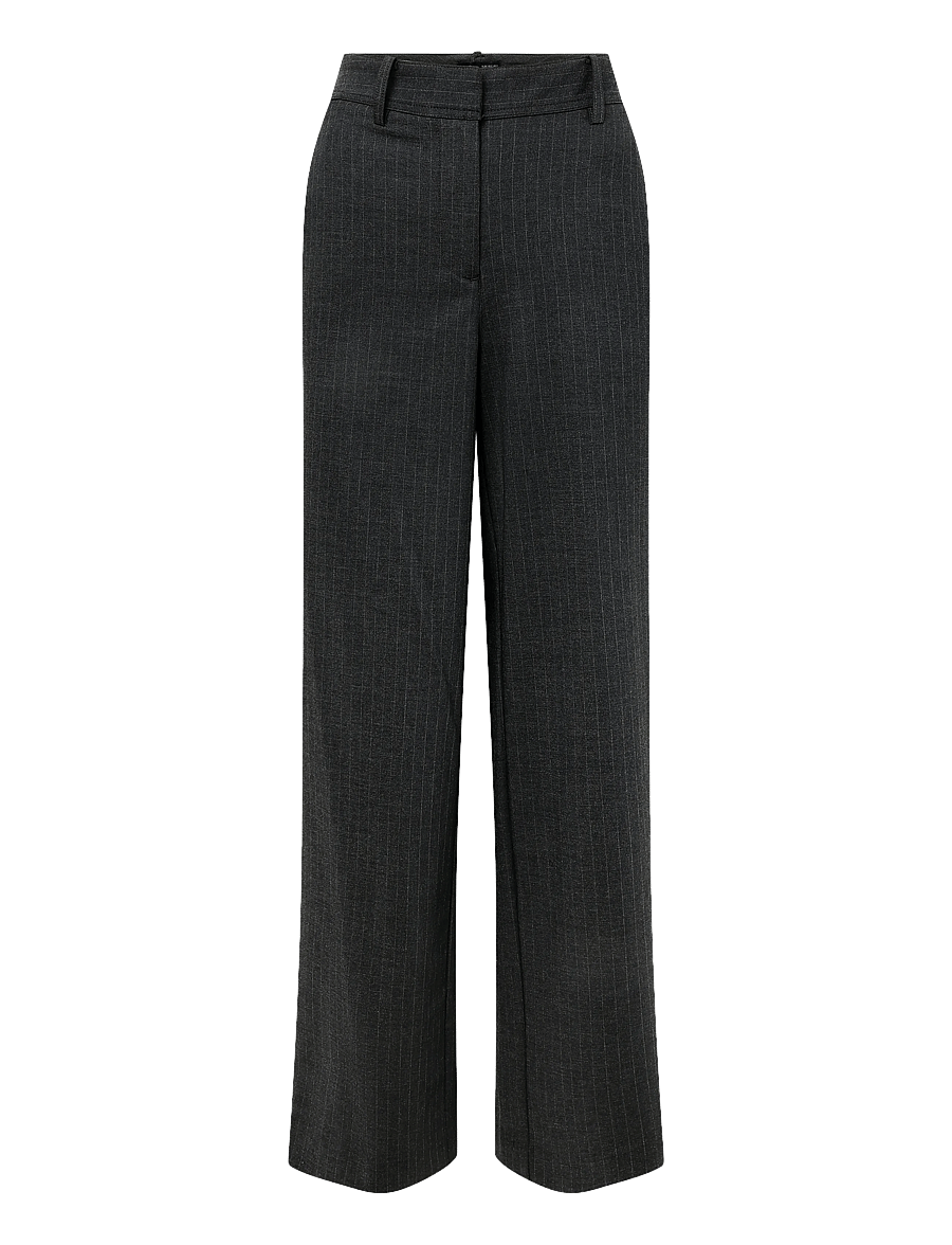 Mango - Adjustable-hem pinstripe trousers - kostymbyxor - grey - 1