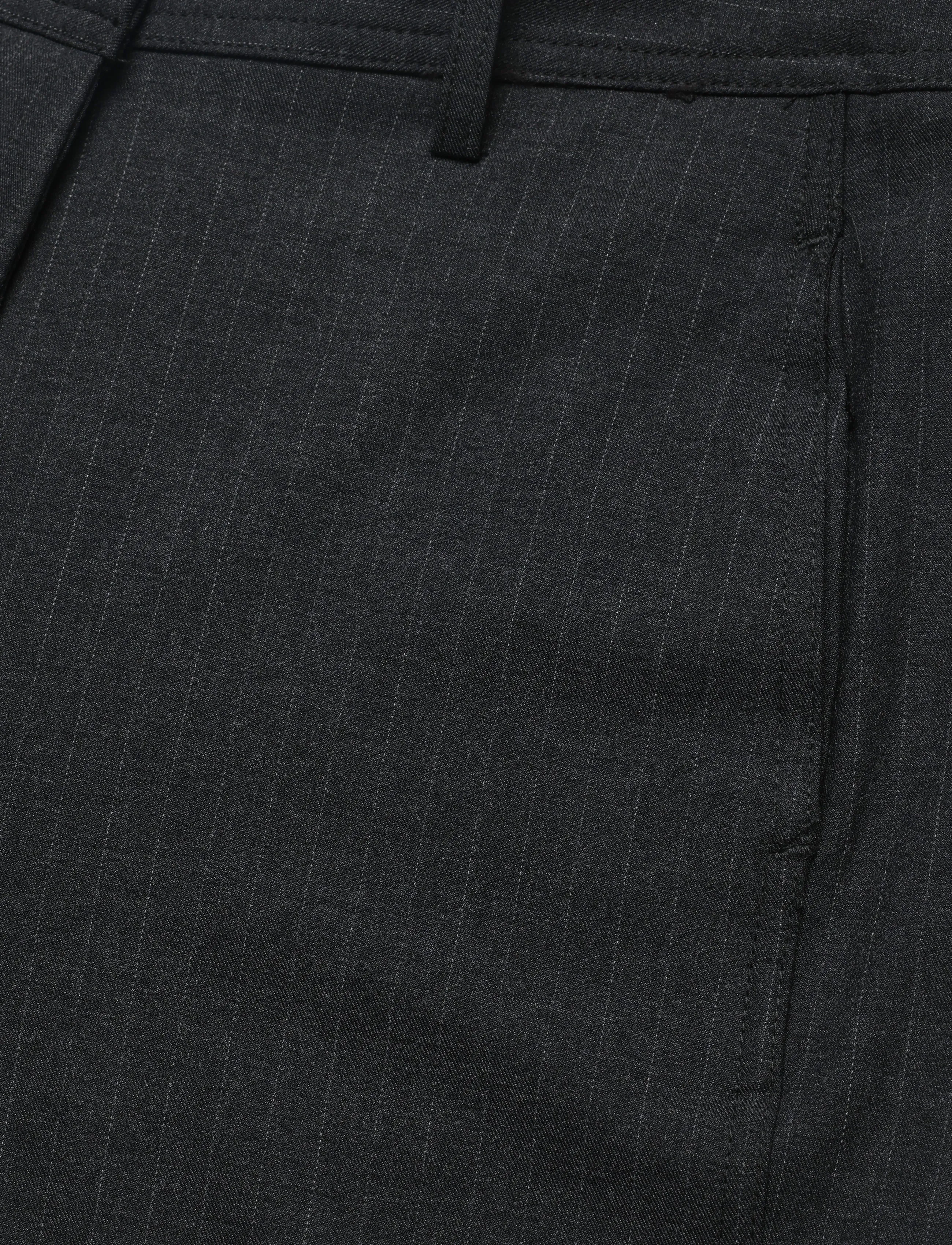 Mango - Adjustable-hem pinstripe trousers - kostymbyxor - grey - 4