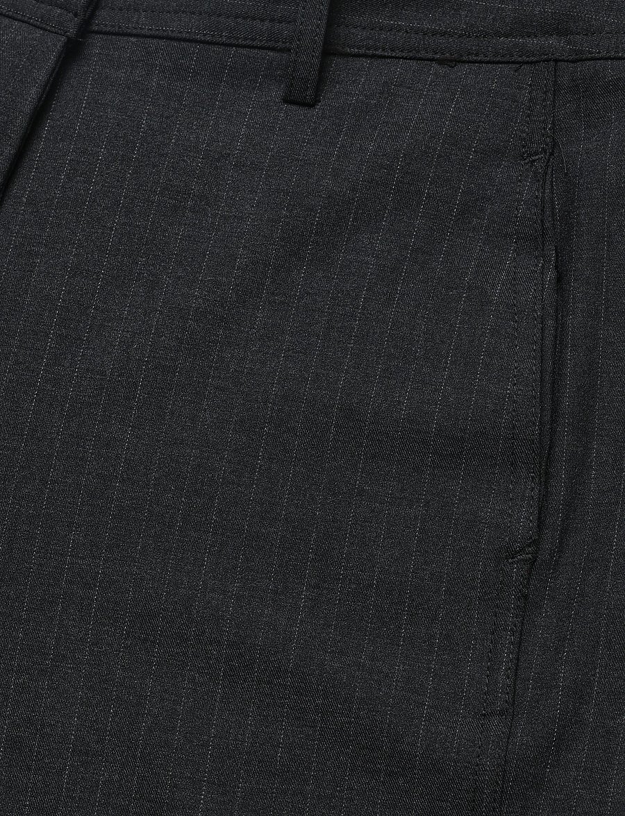 Mango - Adjustable-hem pinstripe trousers - kostymbyxor - grey - 4