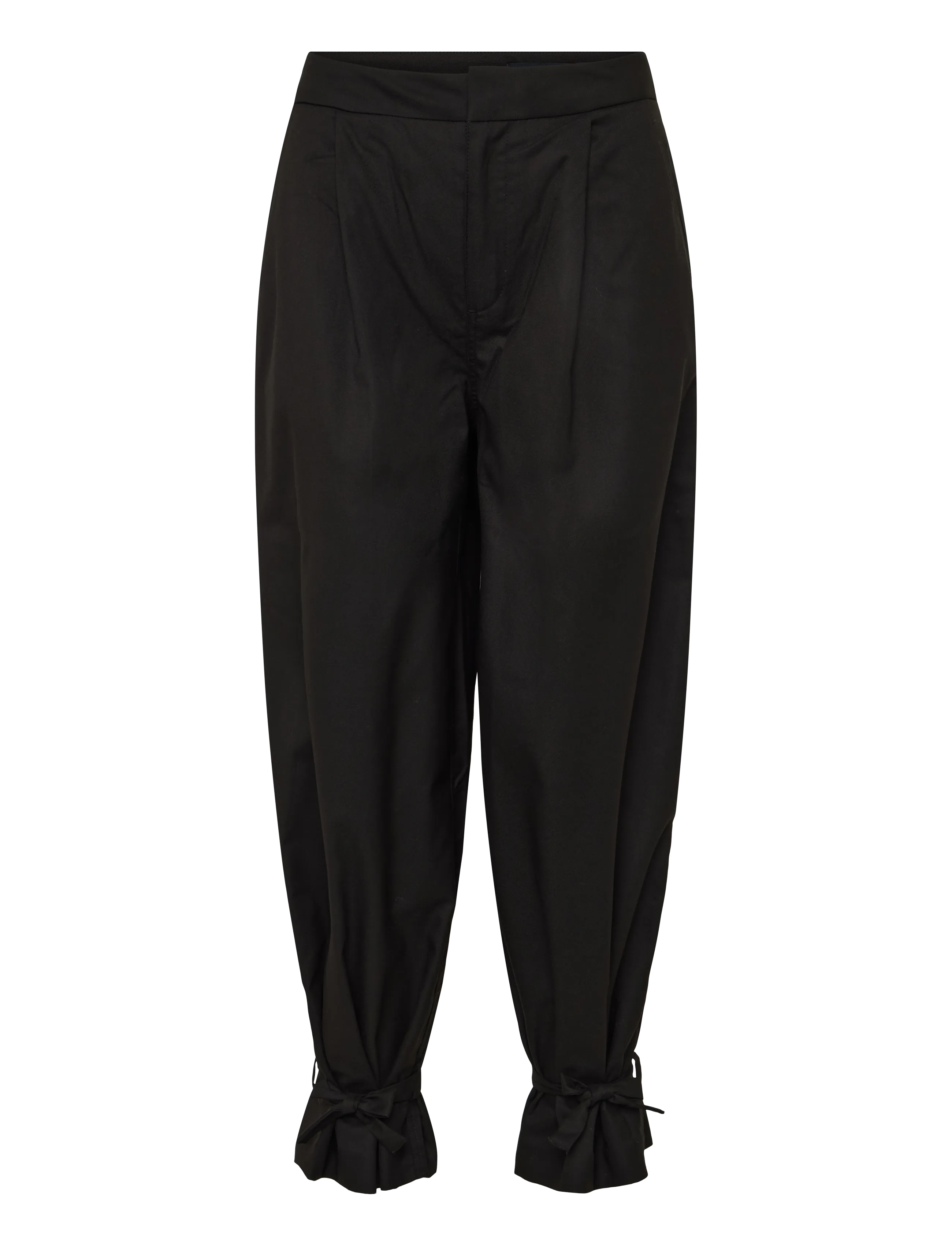 Mango Baggy trousers with ties - Barrelbyxor - DARK BROWN / brown