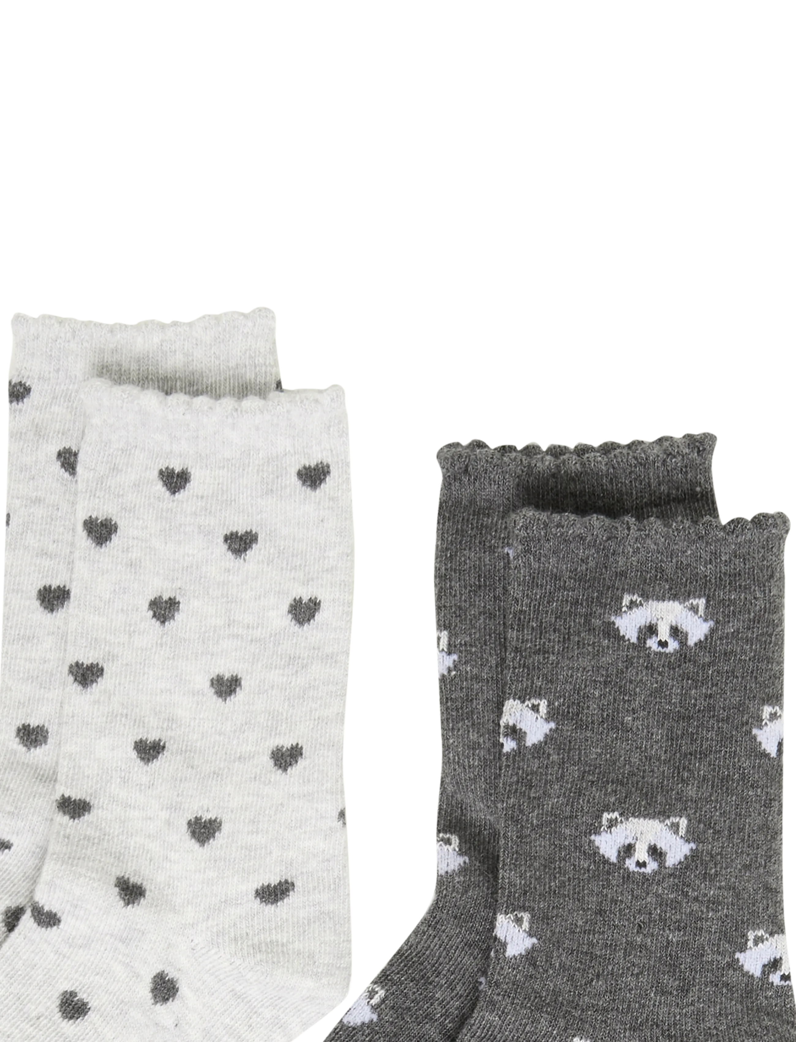 Mango - 2 pack printed socks - dark grey - 2