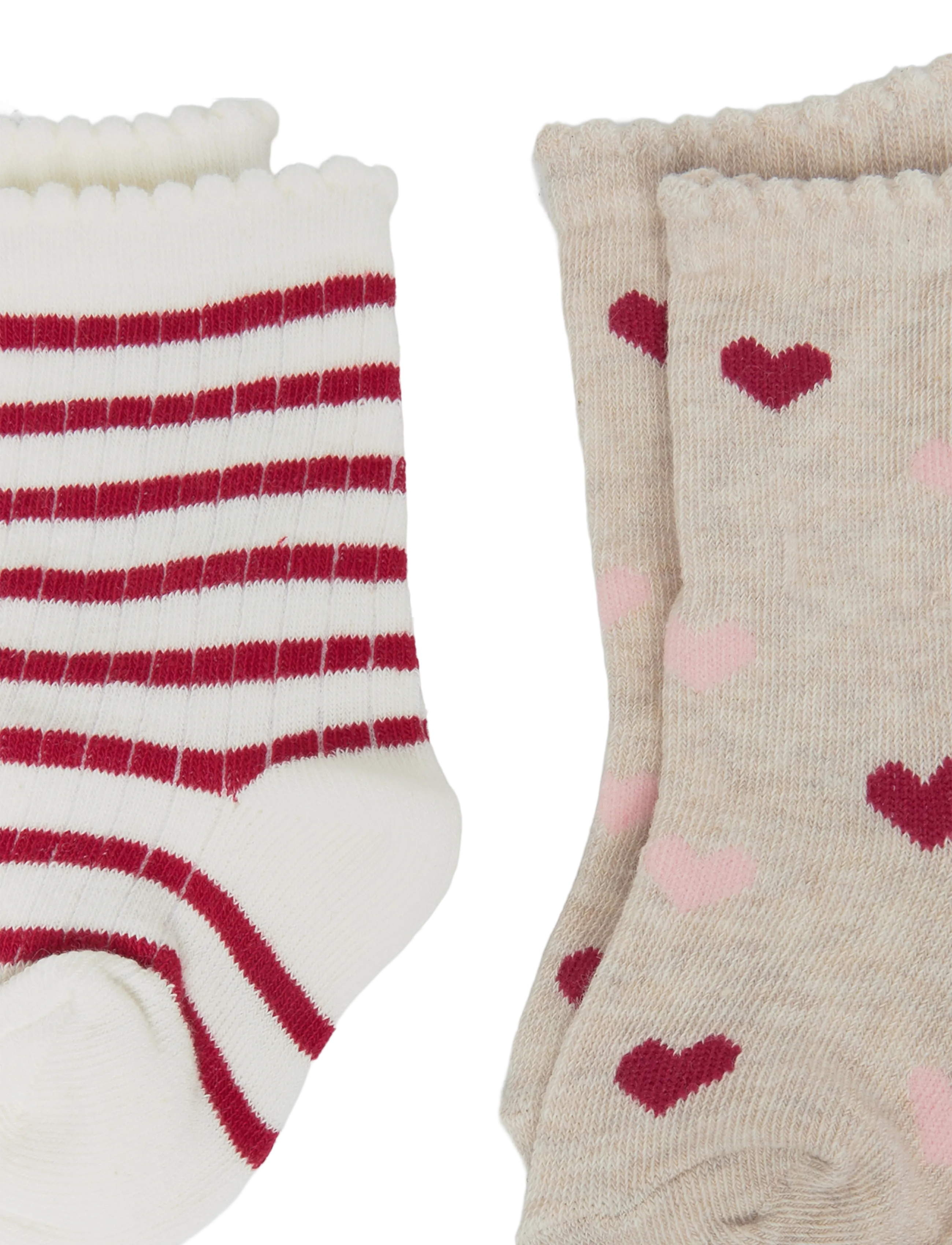 Mango - 2 pack printed socks - red - 2
