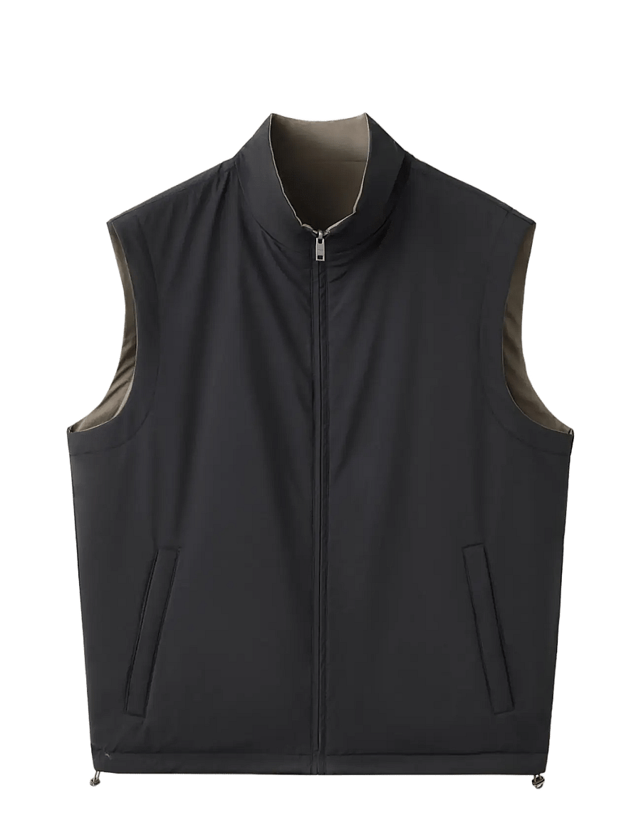 Mango - Reversible water-repellent gilet - västar - black - 1