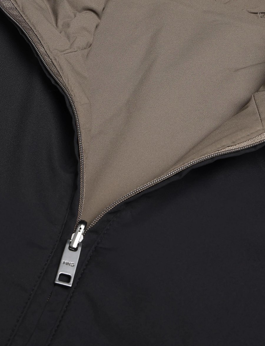 Mango - Reversible water-repellent gilet - kollektioner - black - 4