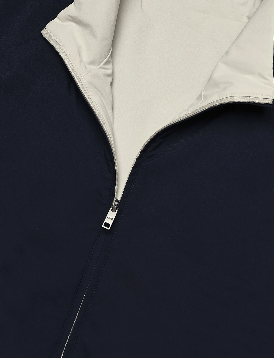 Mango - Reversible water-repellent gilet - västar - dark blue - 4
