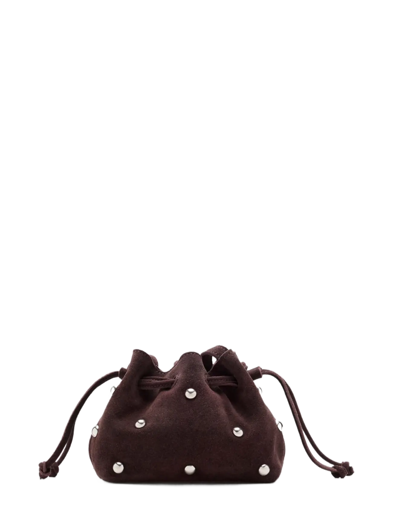 Mango Mini Leather Bucket Bag, One Size, Brown, Tasker > Totes & Small Bags, Børn