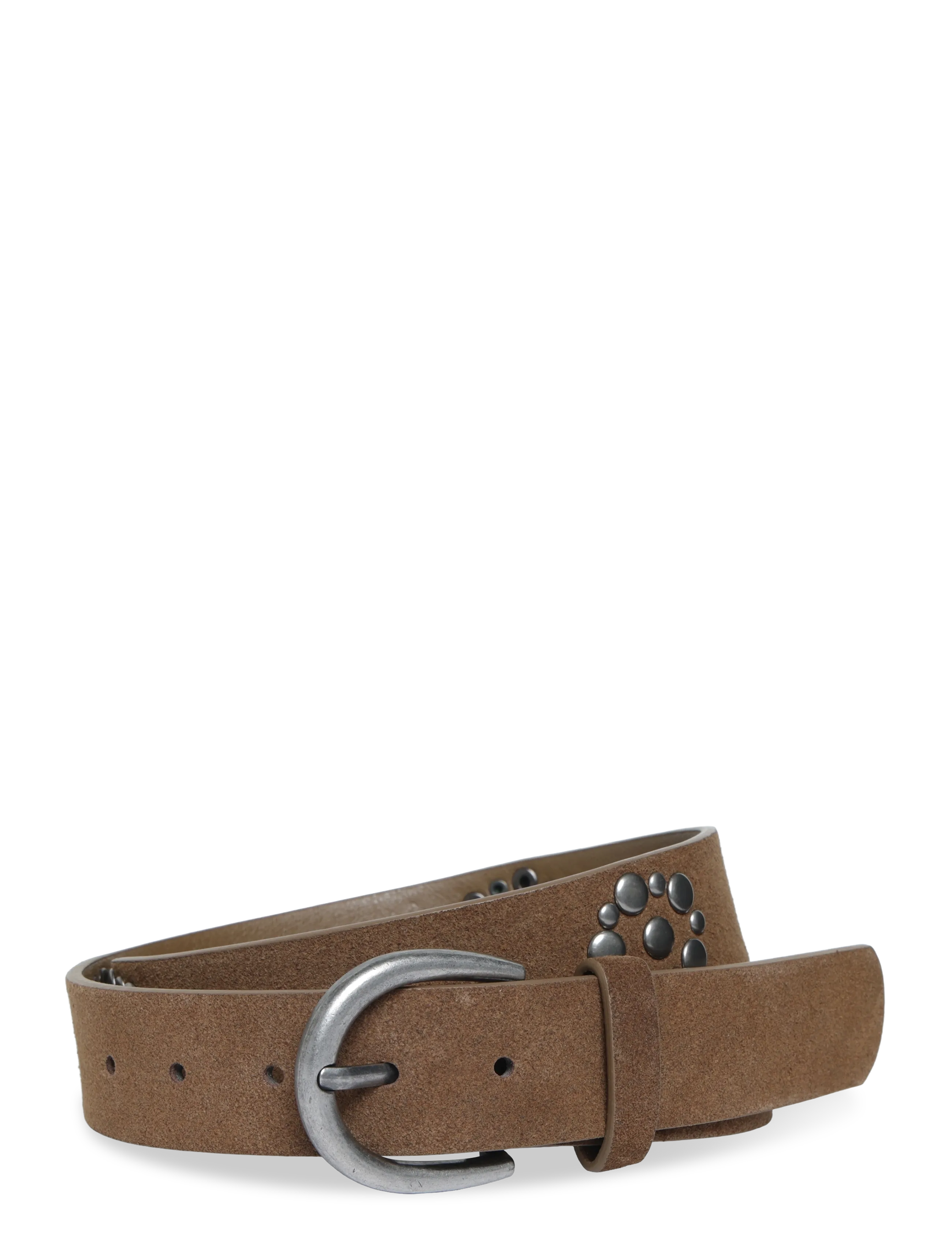 Mango Stud leather belt - Barn 98-134 - BROWN / brown