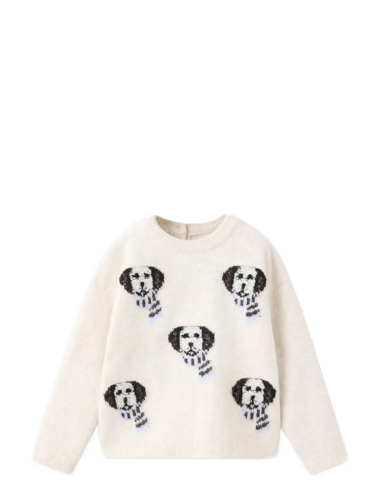 Mango Printed dog jumper - Trøjer - LIGHT BEIGE / beige